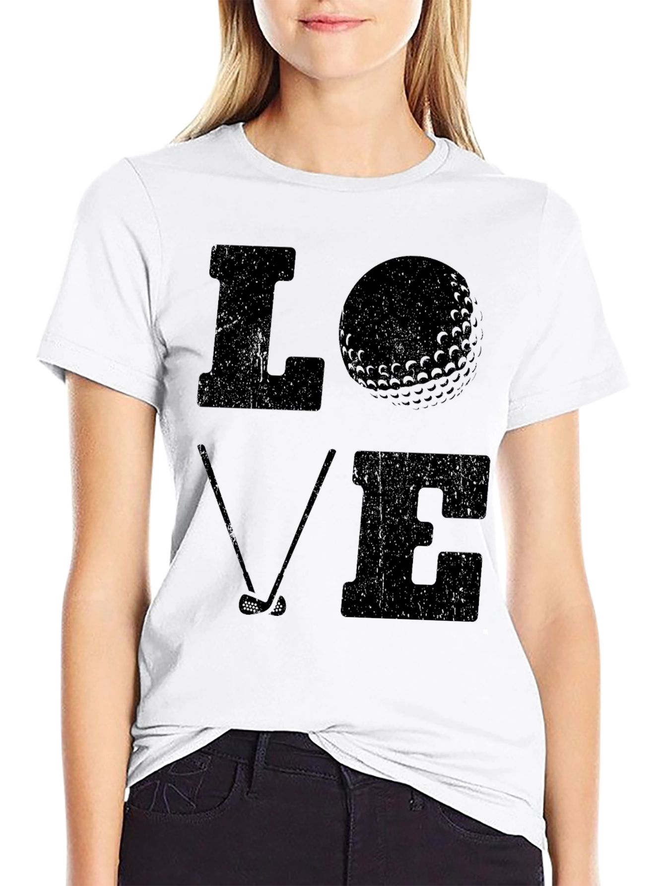 Love Golf T-Shirt - Black Graphic Tee