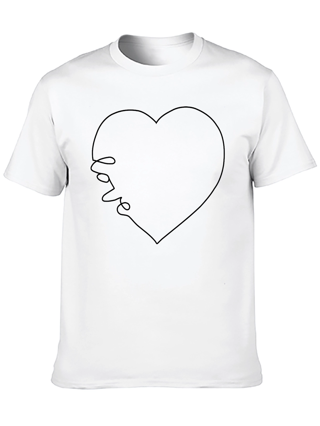 Love Heart T-Shirt - Minimalist Design