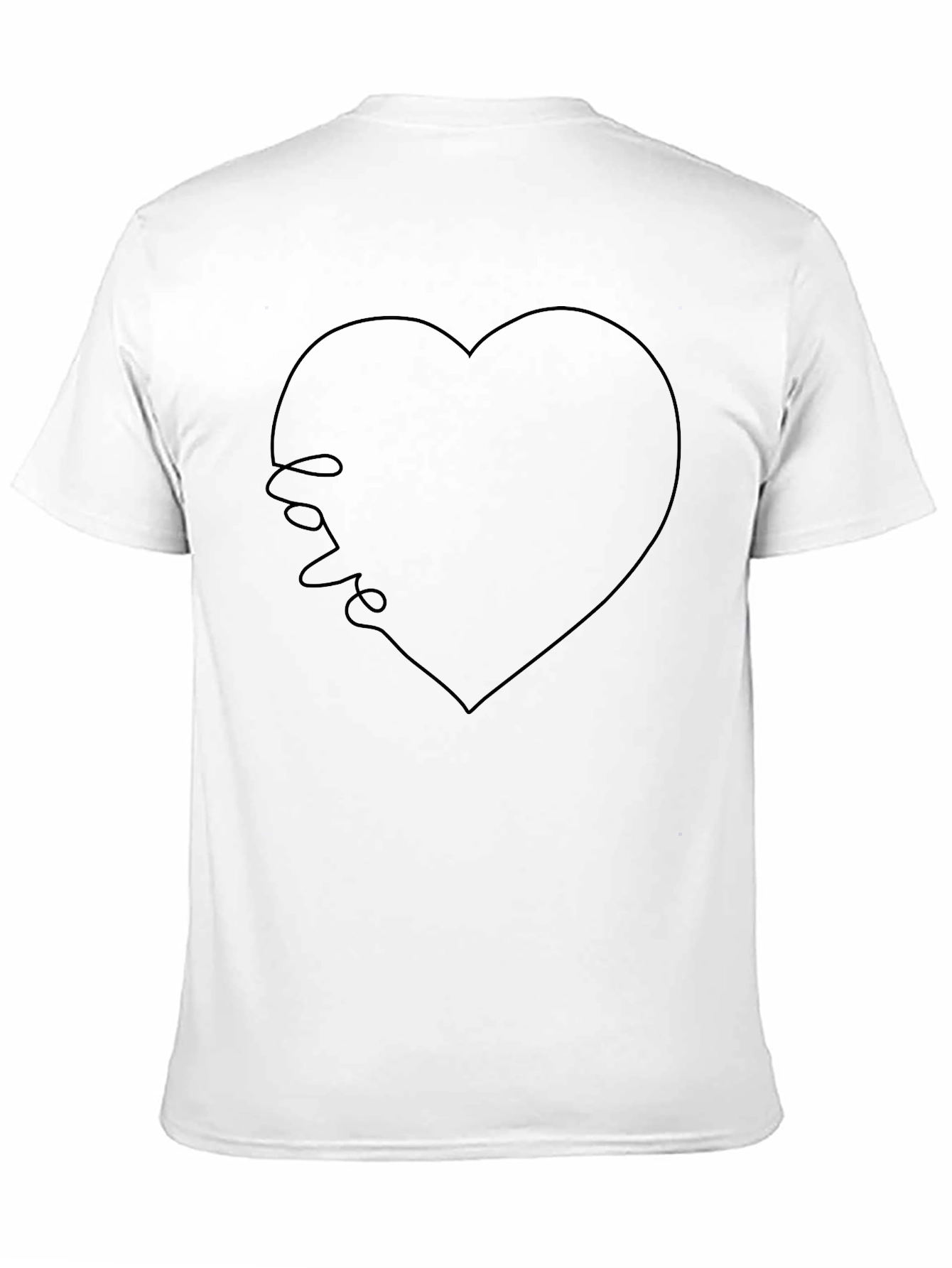 Love Heart T-Shirt - Minimalist Design