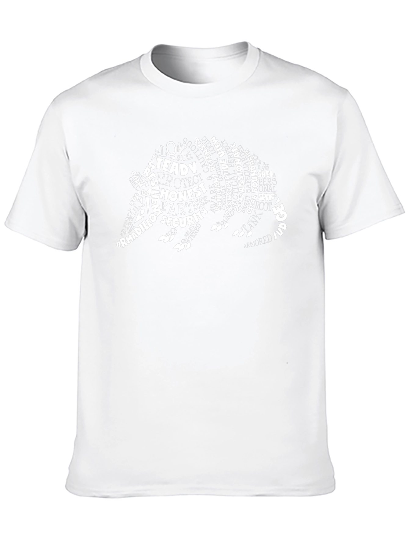 Armadillo Word Art Graphic Tee - Black