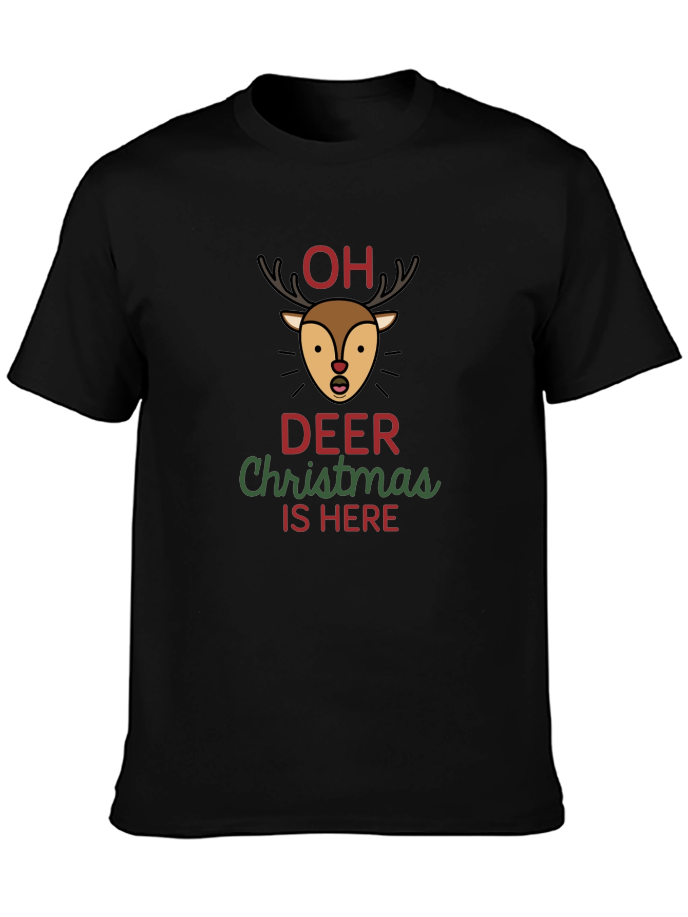 Oh Deer Christmas Graphic T-Shirt