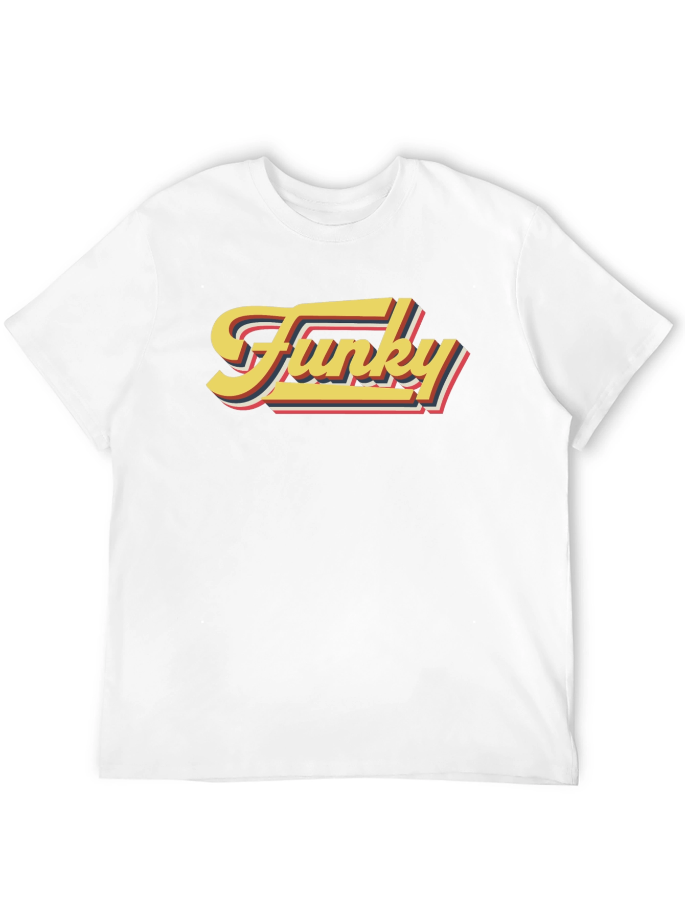 Funky Retro Graphic Tee - Black