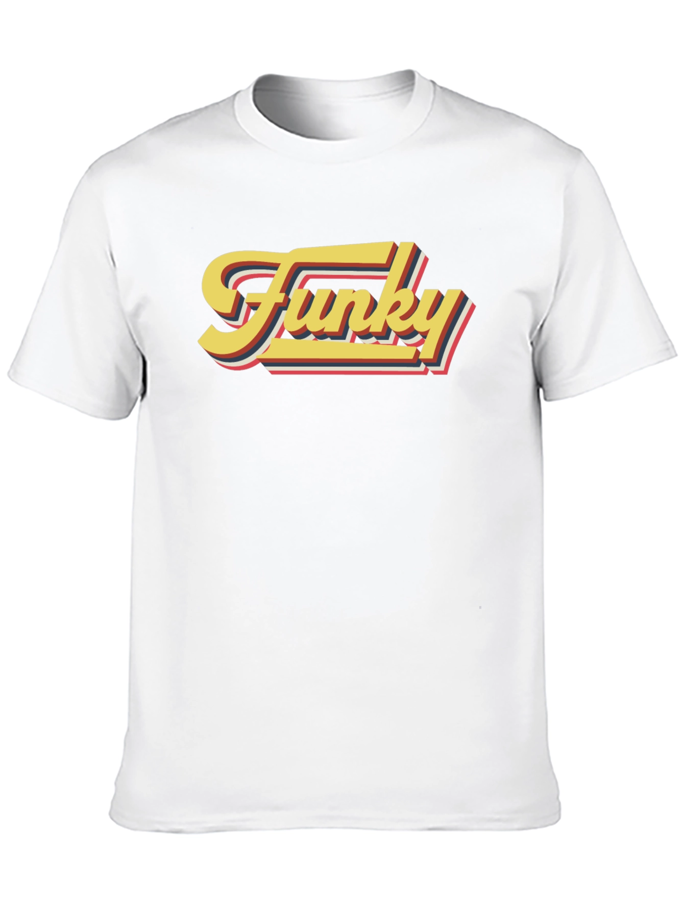 Funky Retro Graphic Tee - Black