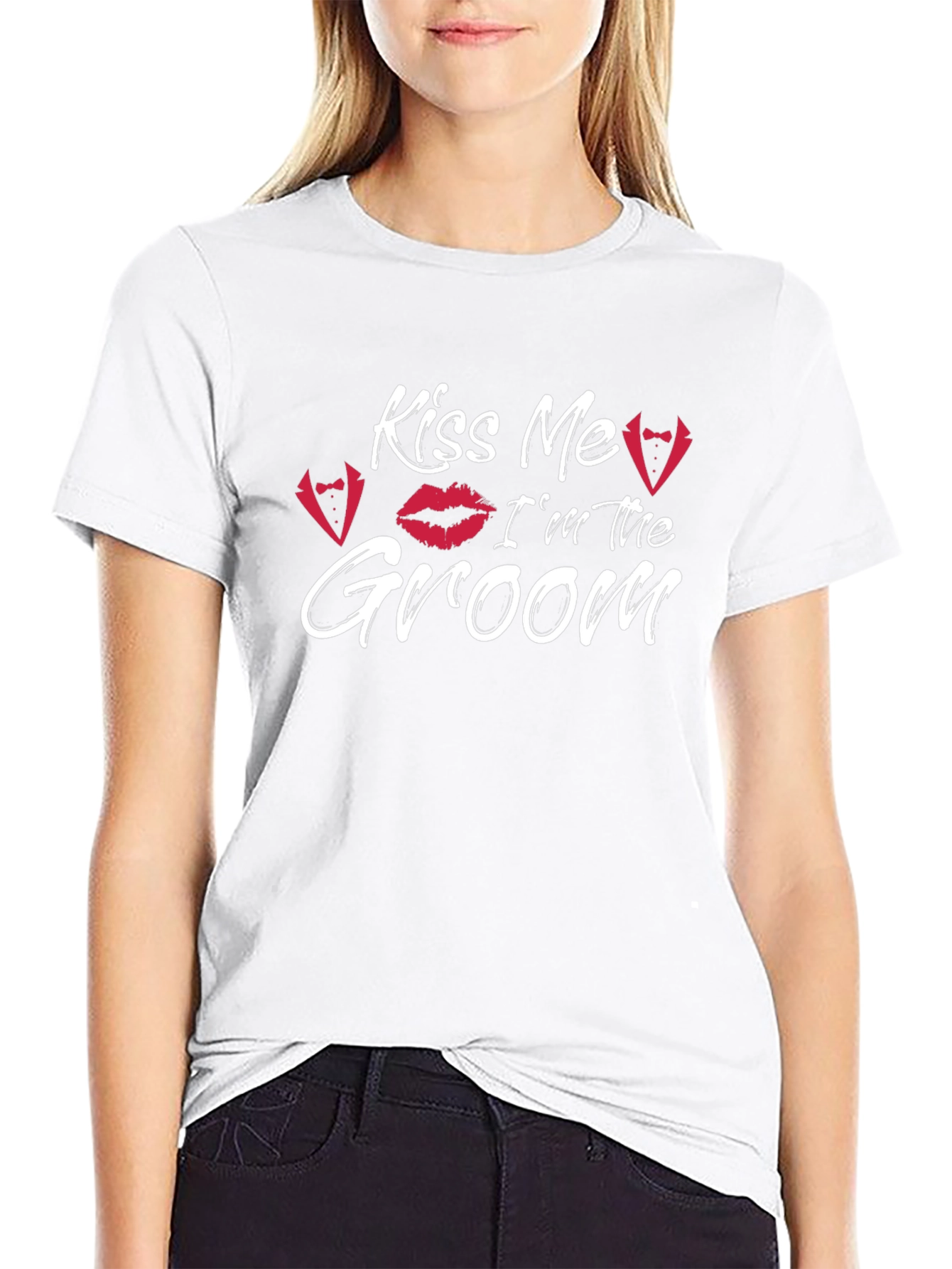 Kiss Me Im The Groom T-Shirt Wedding Apparel