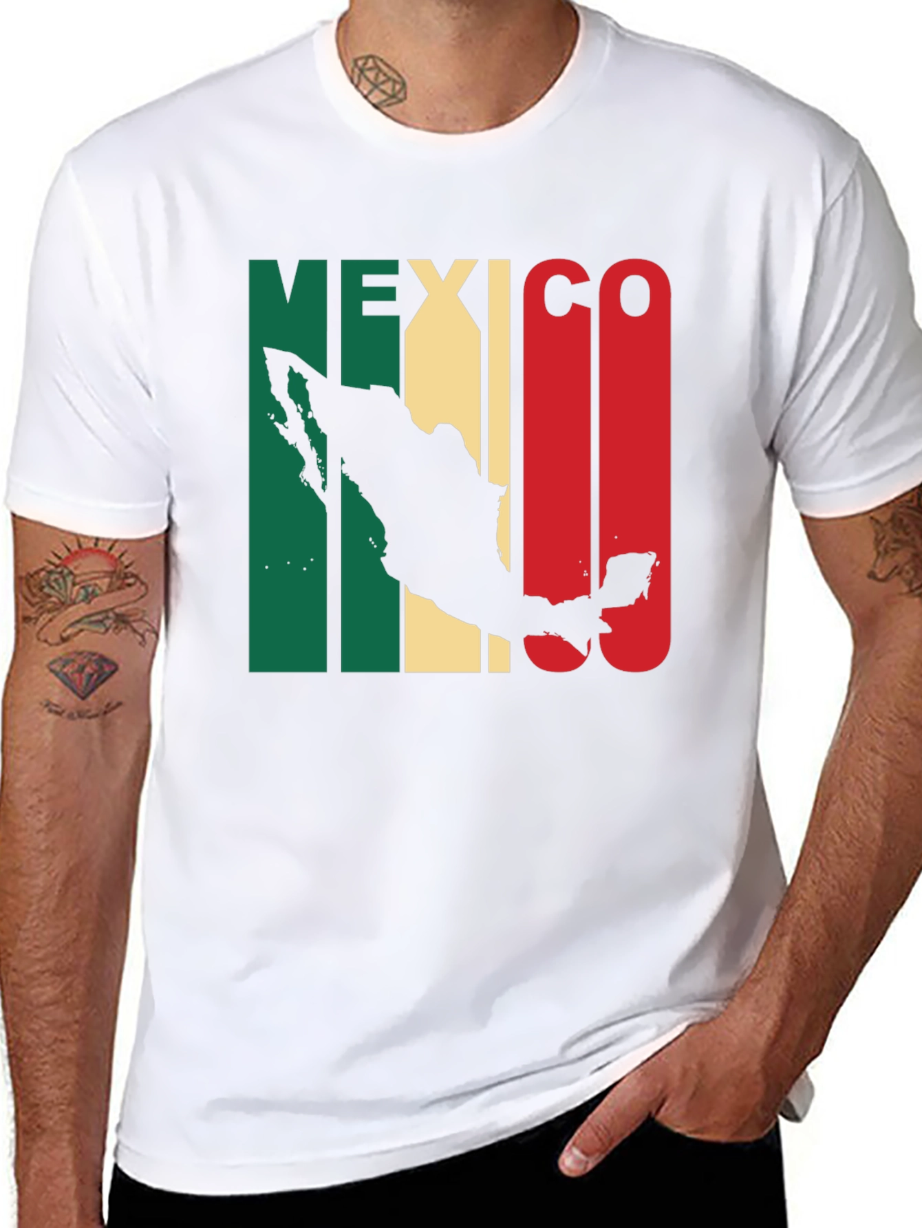 Mexico Map T-Shirt - Black Graphic Tee