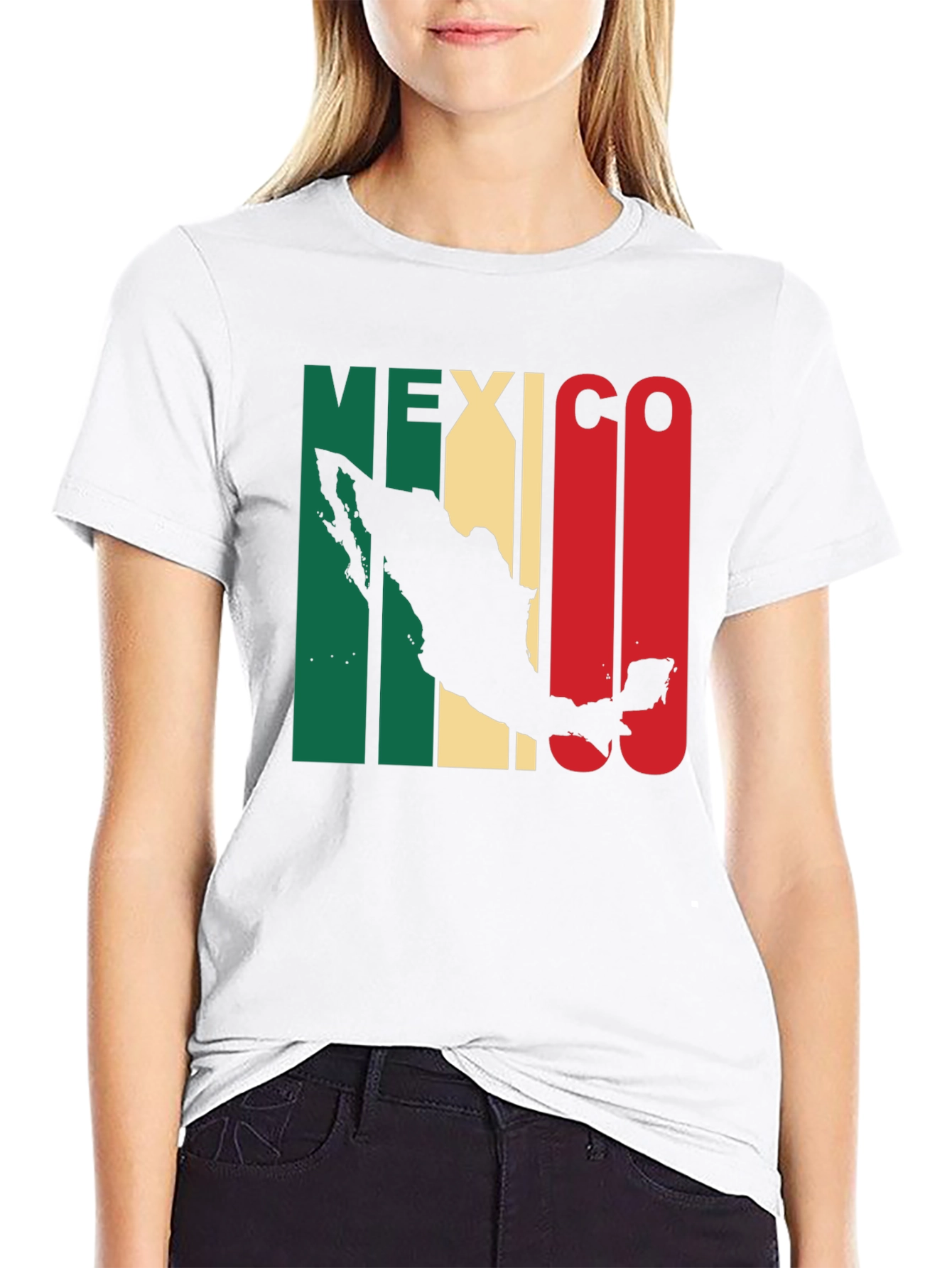 Mexico Map T-Shirt - Black Graphic Tee