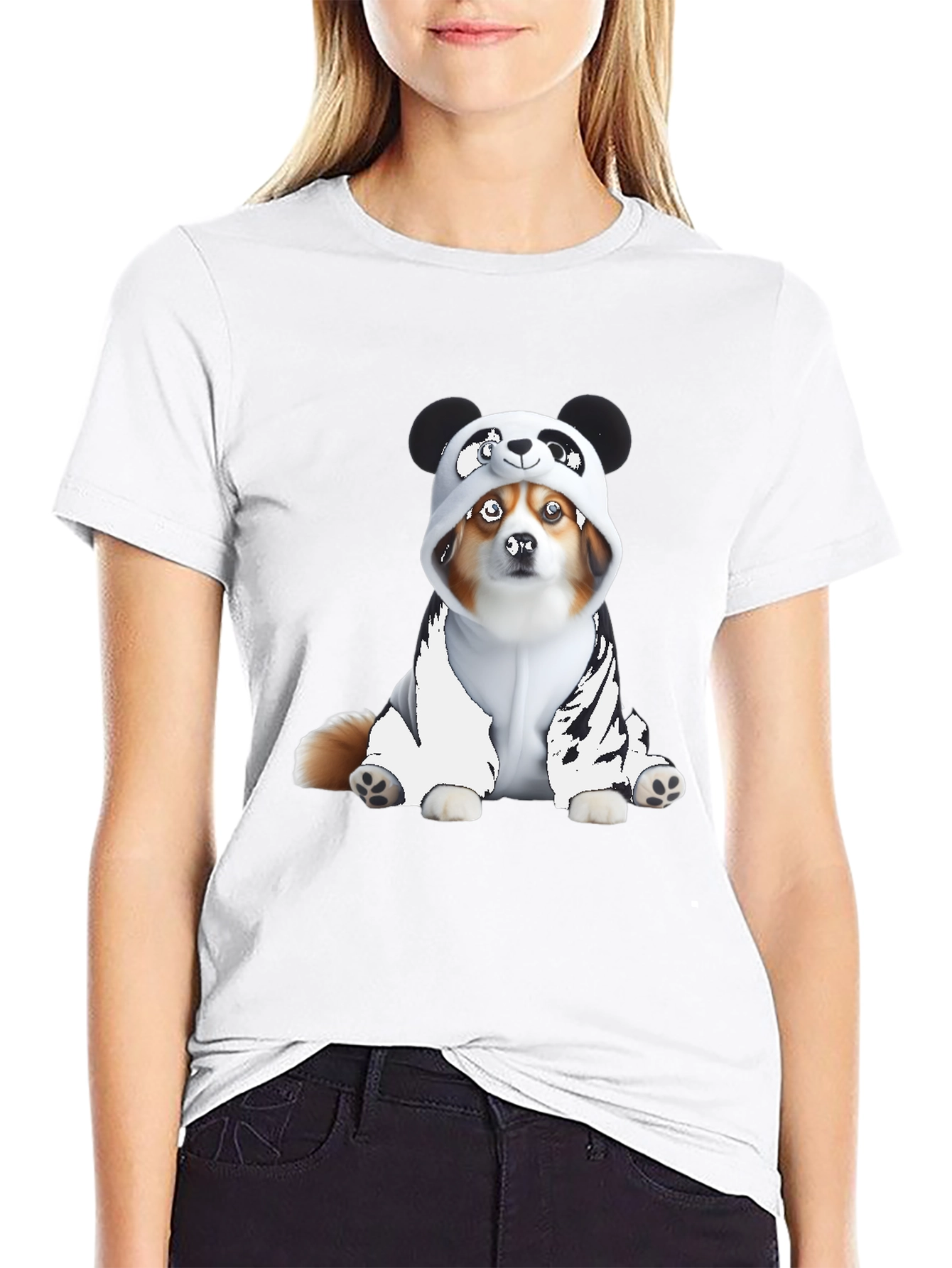 Panda Dog Graphic Tee