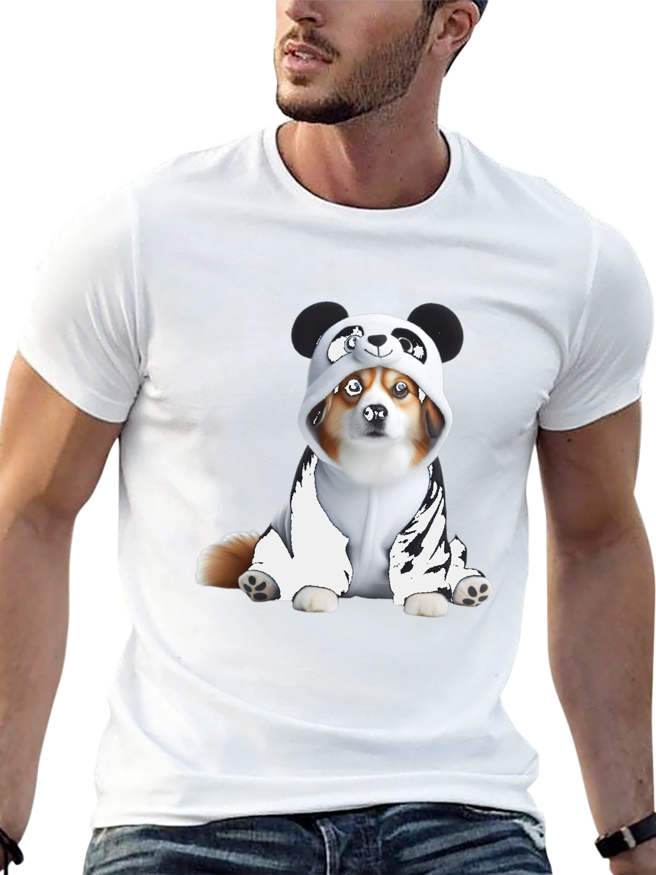 Panda Dog Graphic Tee