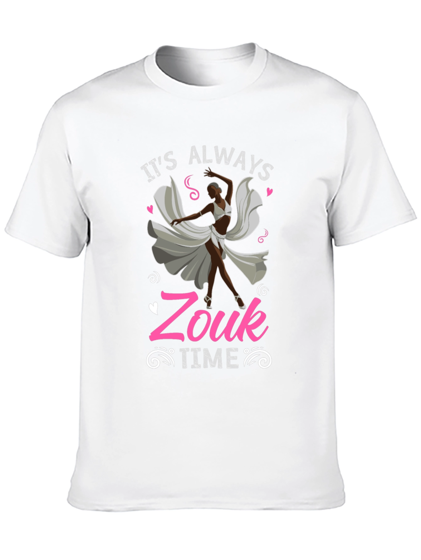 Its Always Zouk Time Black T-Shirt