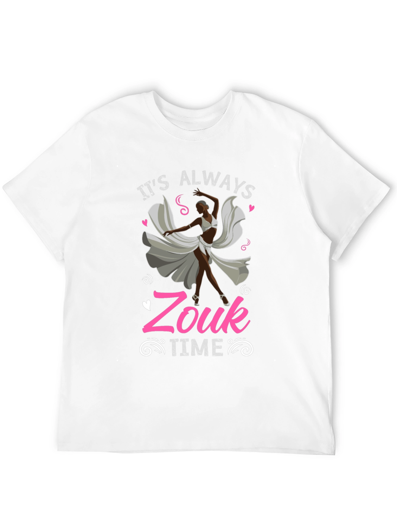 Its Always Zouk Time Black T-Shirt