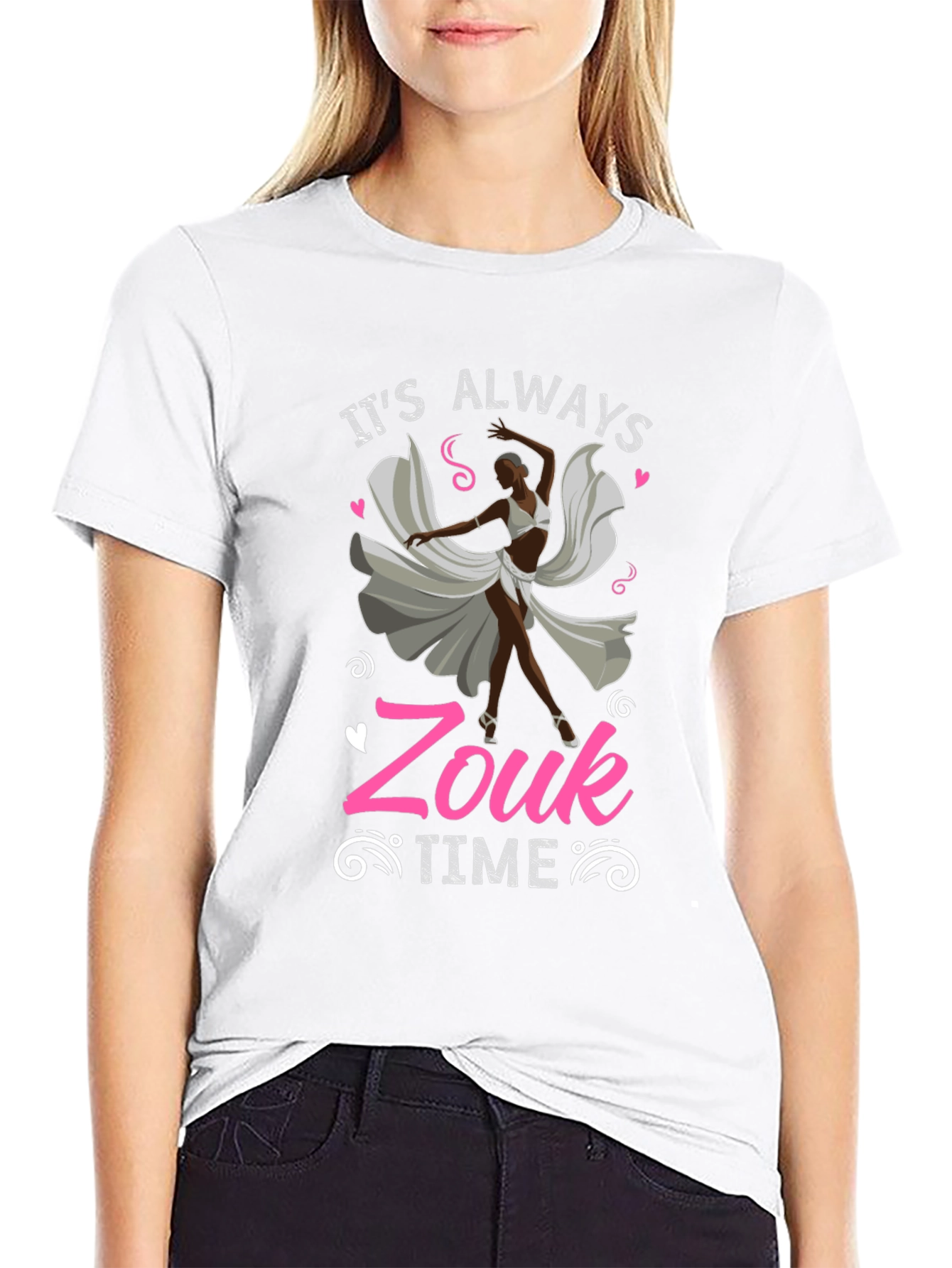 Its Always Zouk Time Black T-Shirt