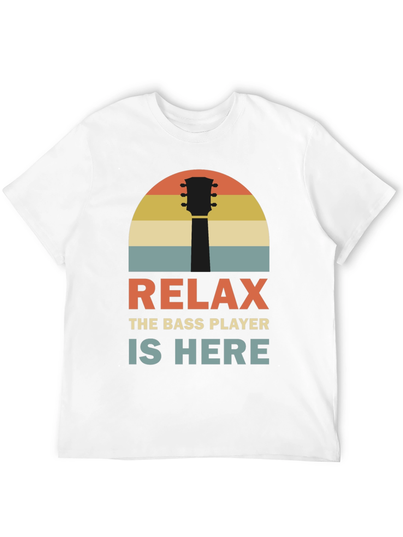 Relax Bass Player Retro Graphic Tee