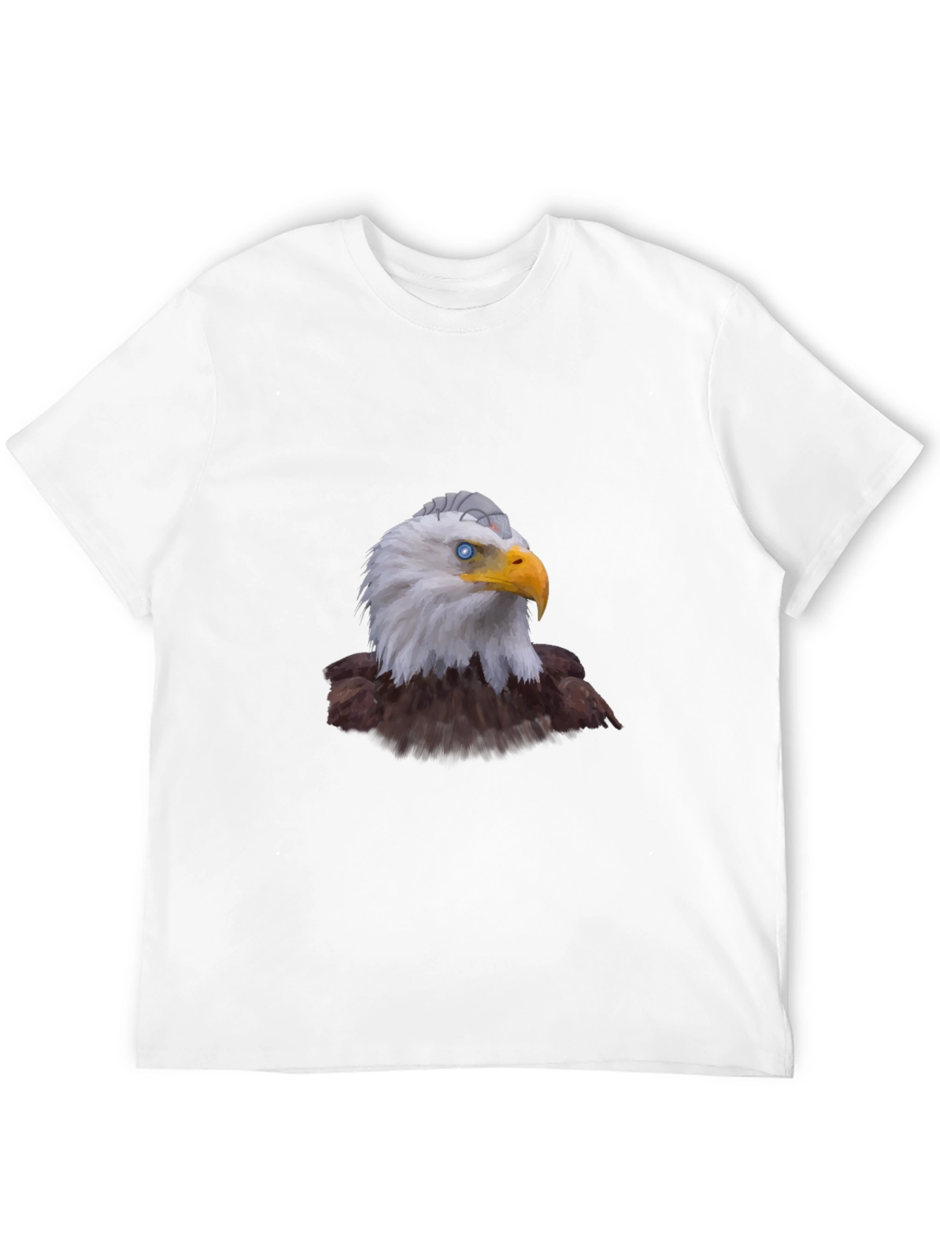 Eagle Graphic Print Black T-Shirt for Men