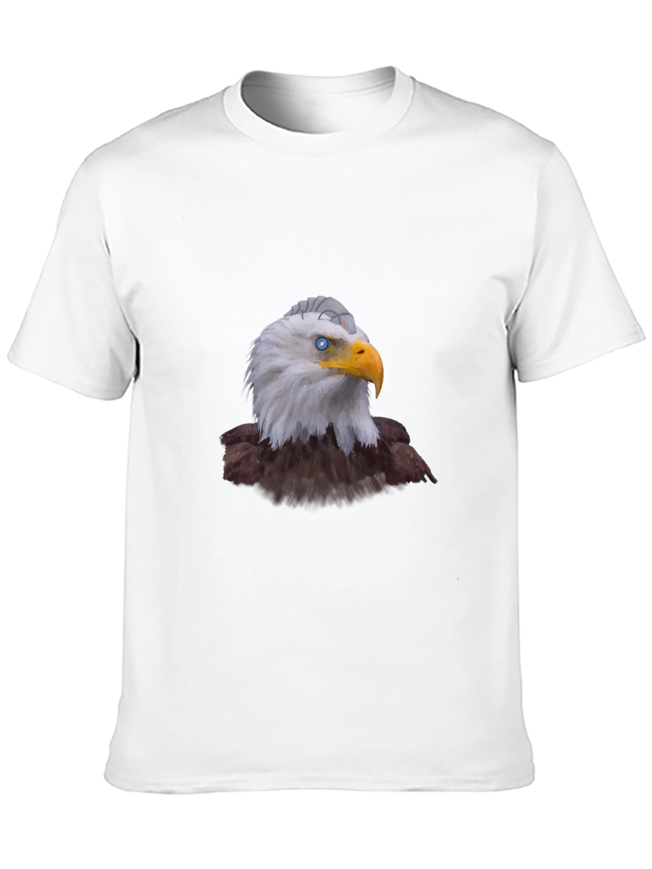 Eagle Graphic Print Black T-Shirt for Men