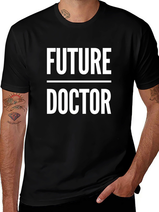 Future Doctor Black T-Shirt Medical Student Gift