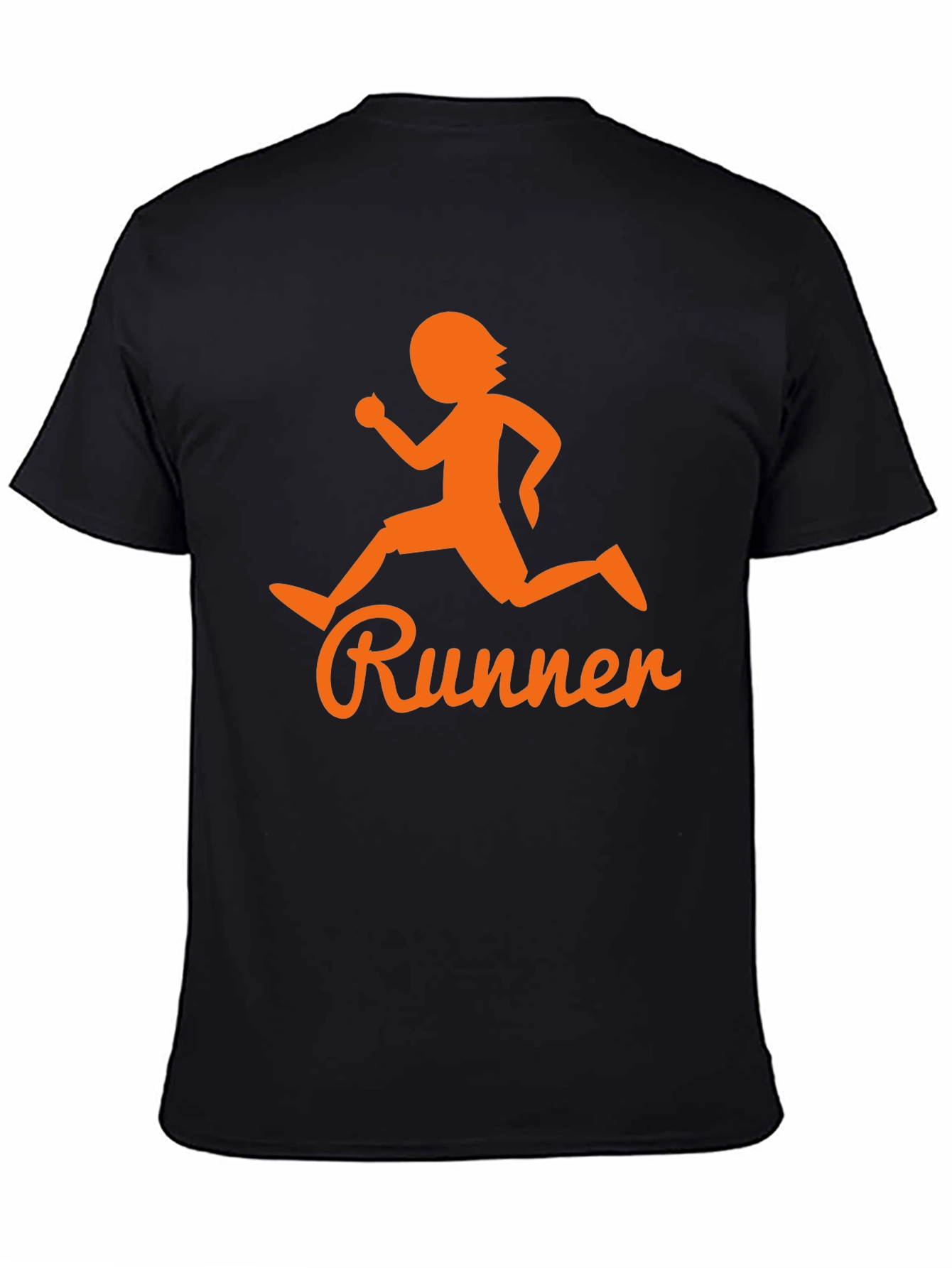 Runner Graphic Tee - Black Cotton Blend