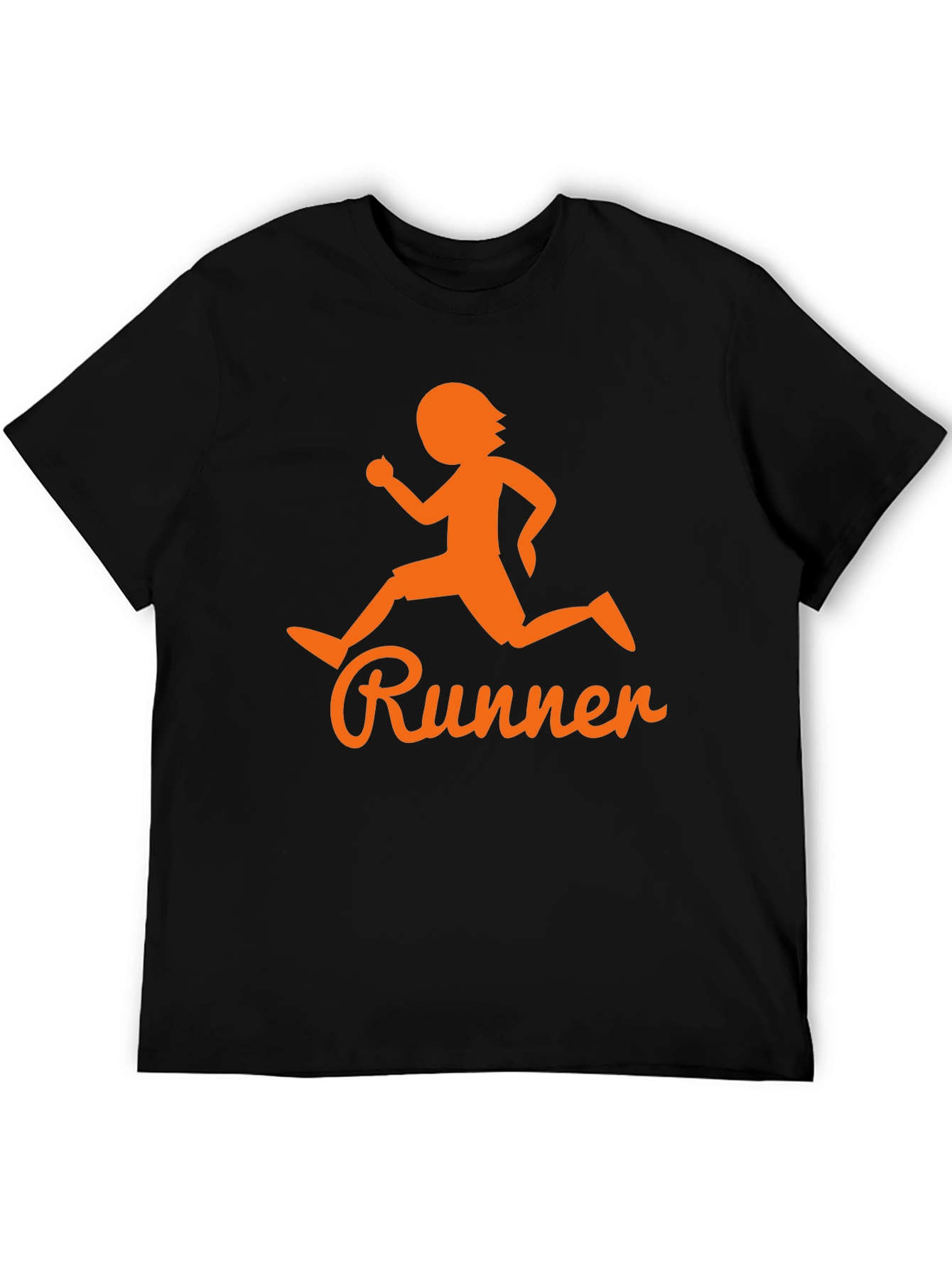 Runner Graphic Tee - Black Cotton Blend