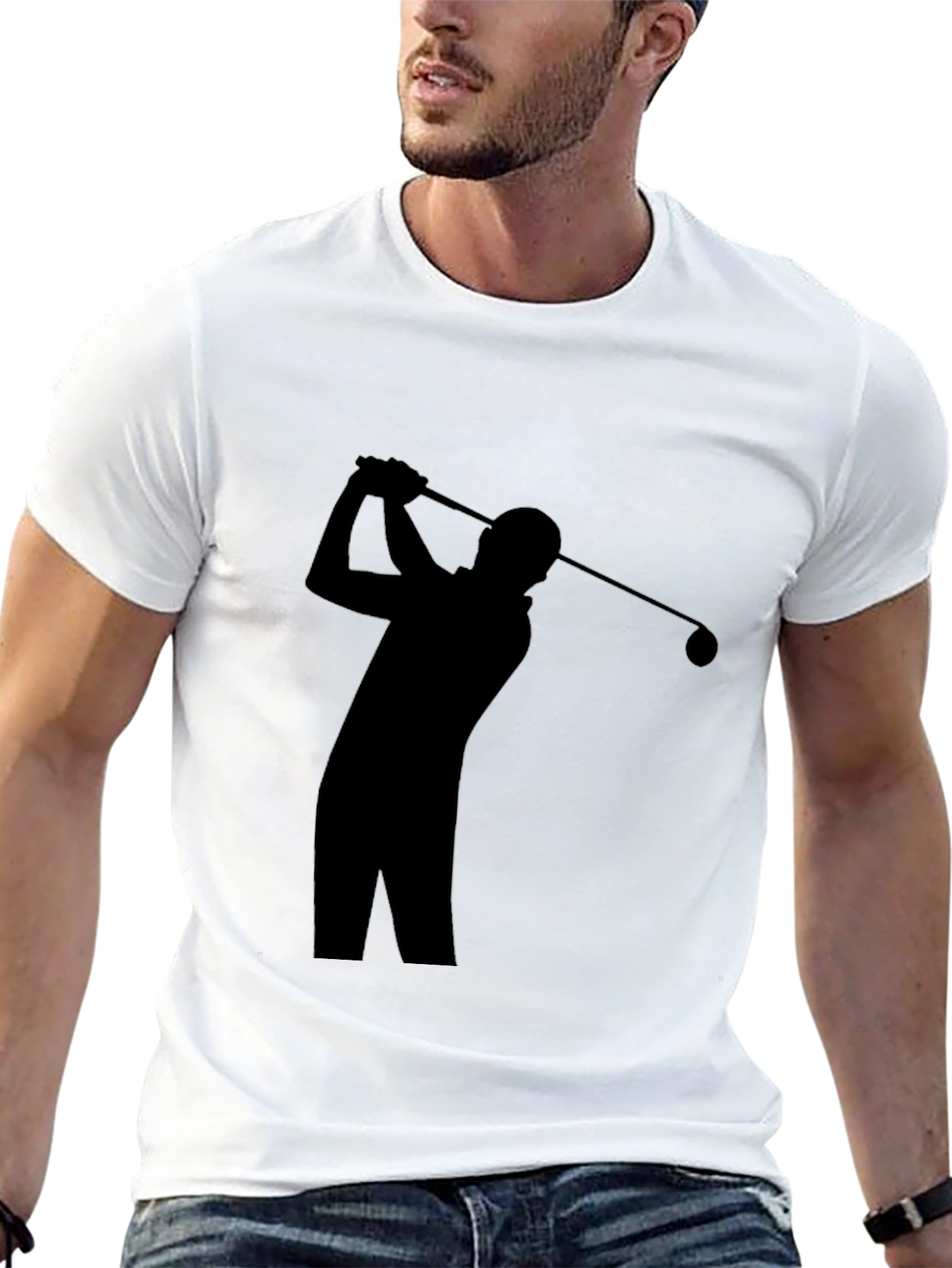 Black Golf Silhouette T-Shirt