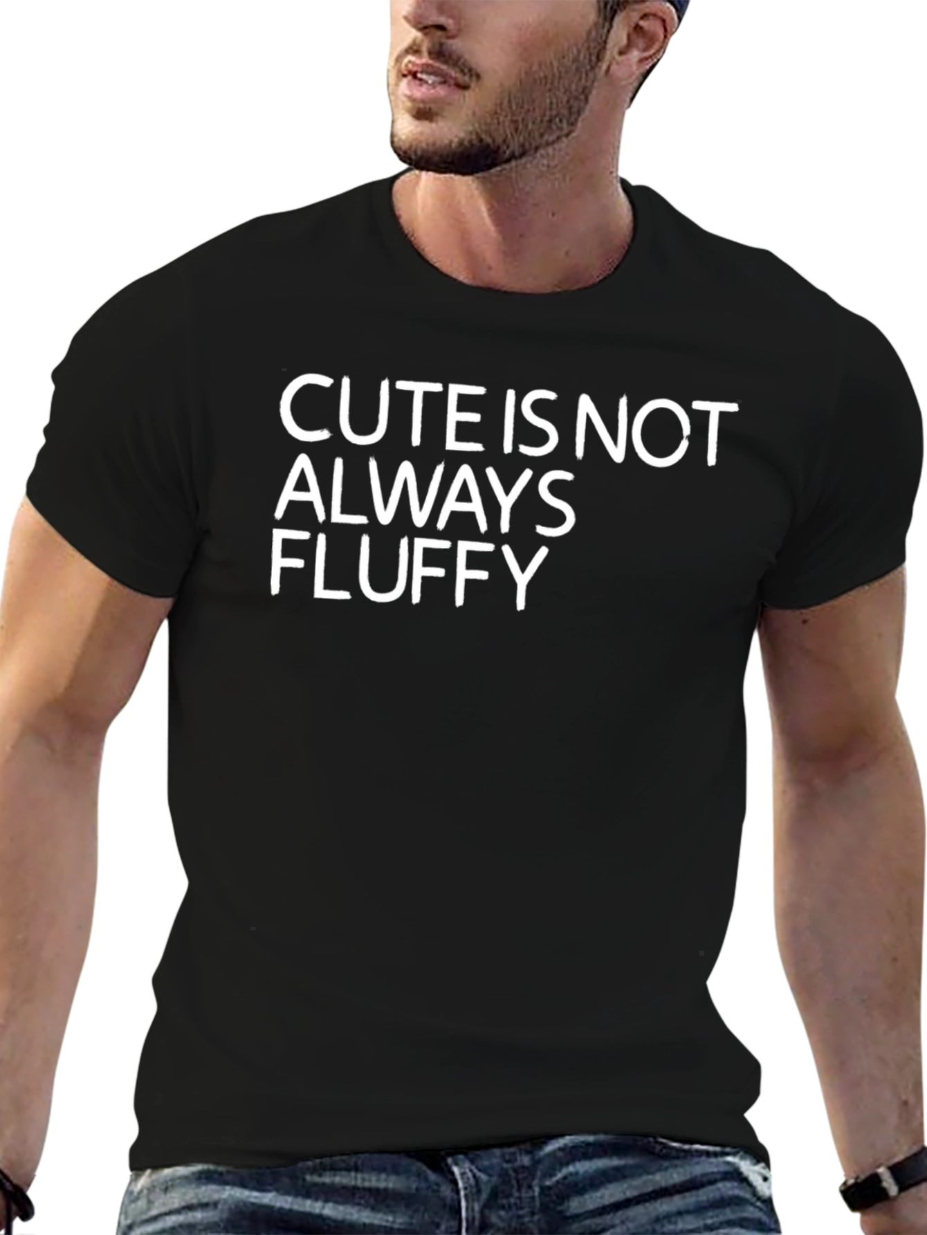 Cute Is Not Always Fluffy Graphic T-Shirt