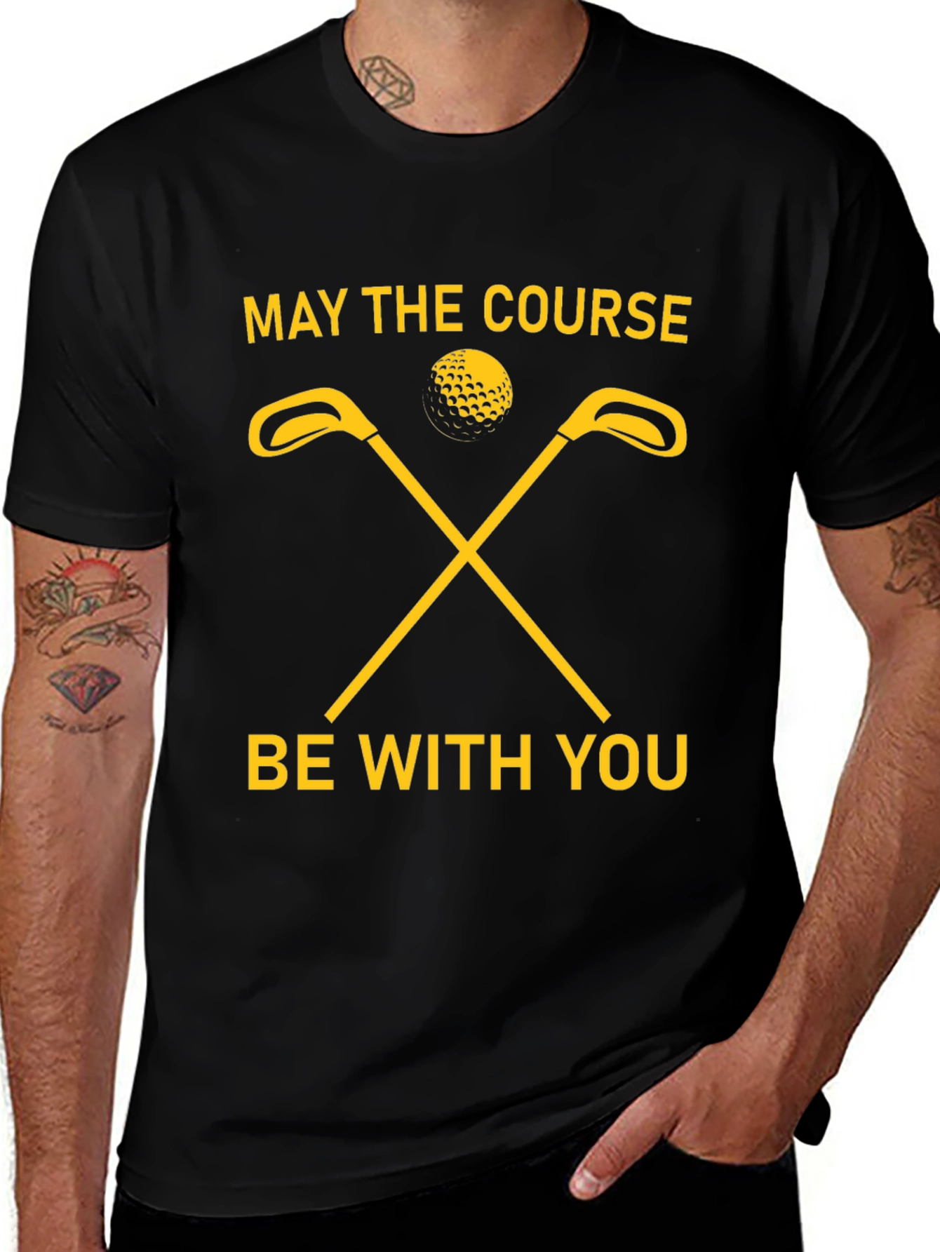 May The Course Be With You Golf T-Shirt