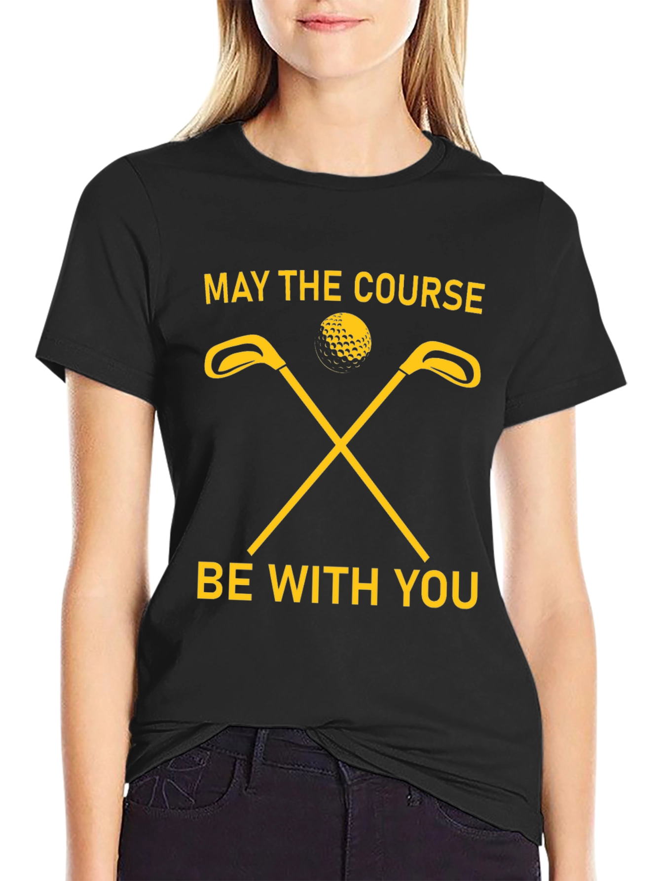 May The Course Be With You Golf T-Shirt
