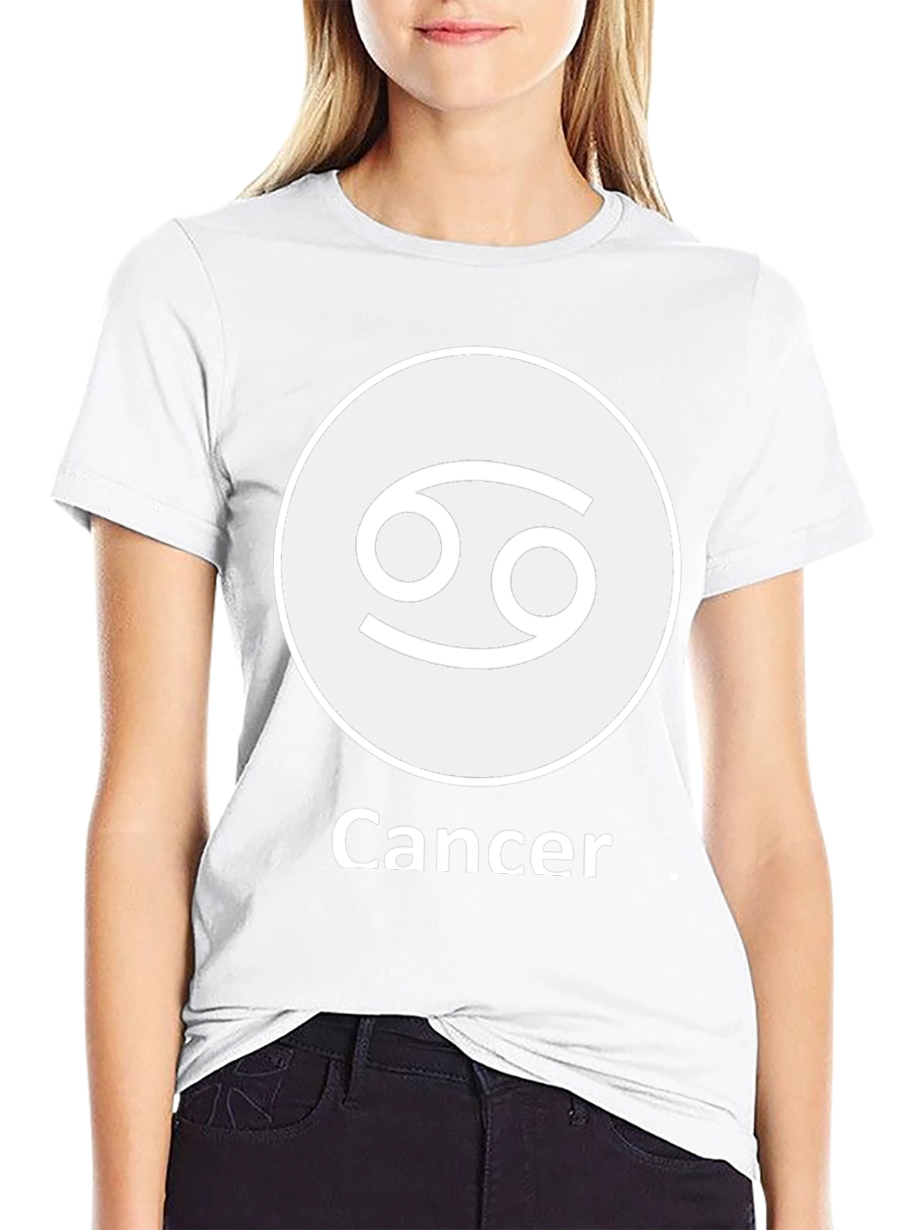 Cancer Zodiac Sign T-Shirt - Black