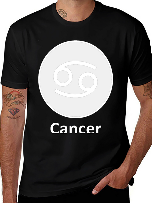 Cancer Zodiac Sign T-Shirt - Black