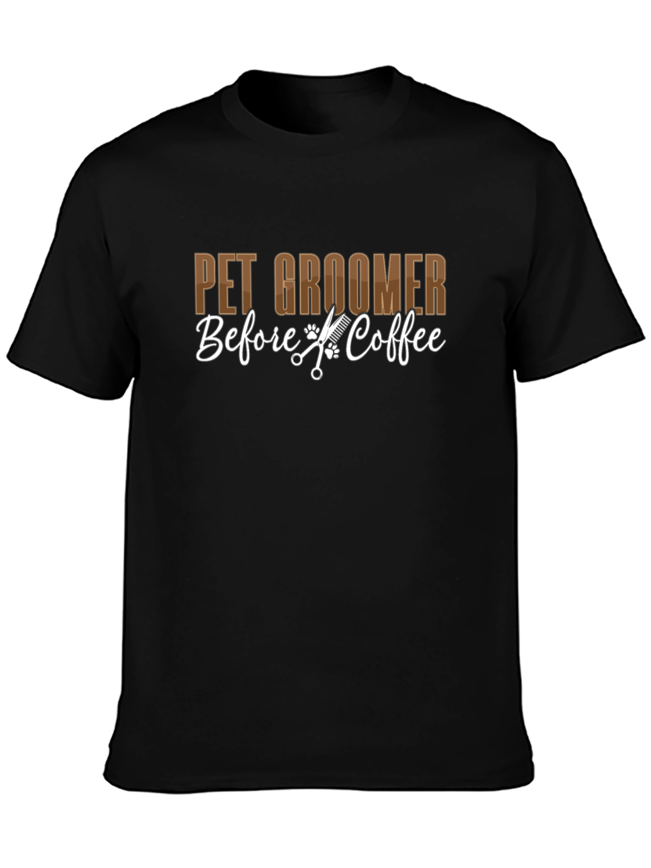 Pet Groomer T-Shirt - Before Coffee!