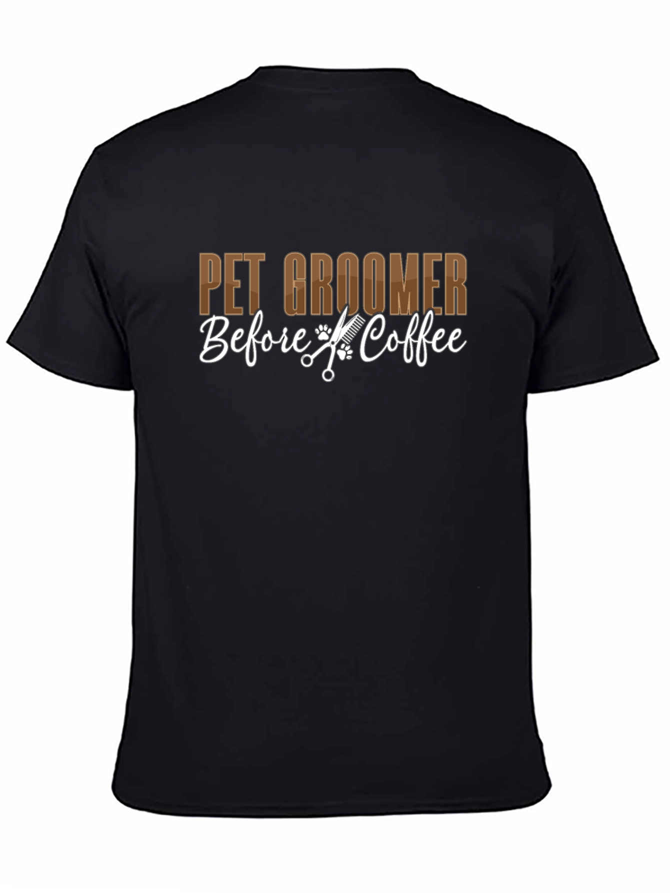 Pet Groomer T-Shirt - Before Coffee!