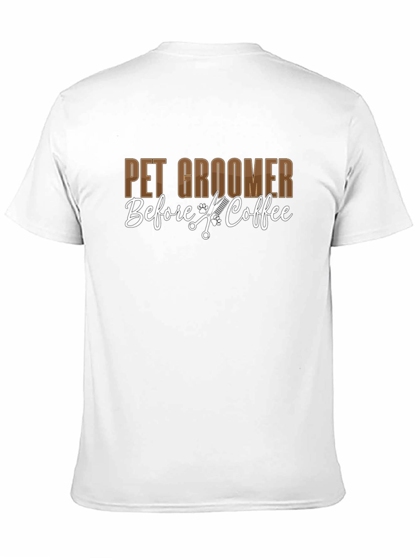 Pet Groomer T-Shirt - Before Coffee!
