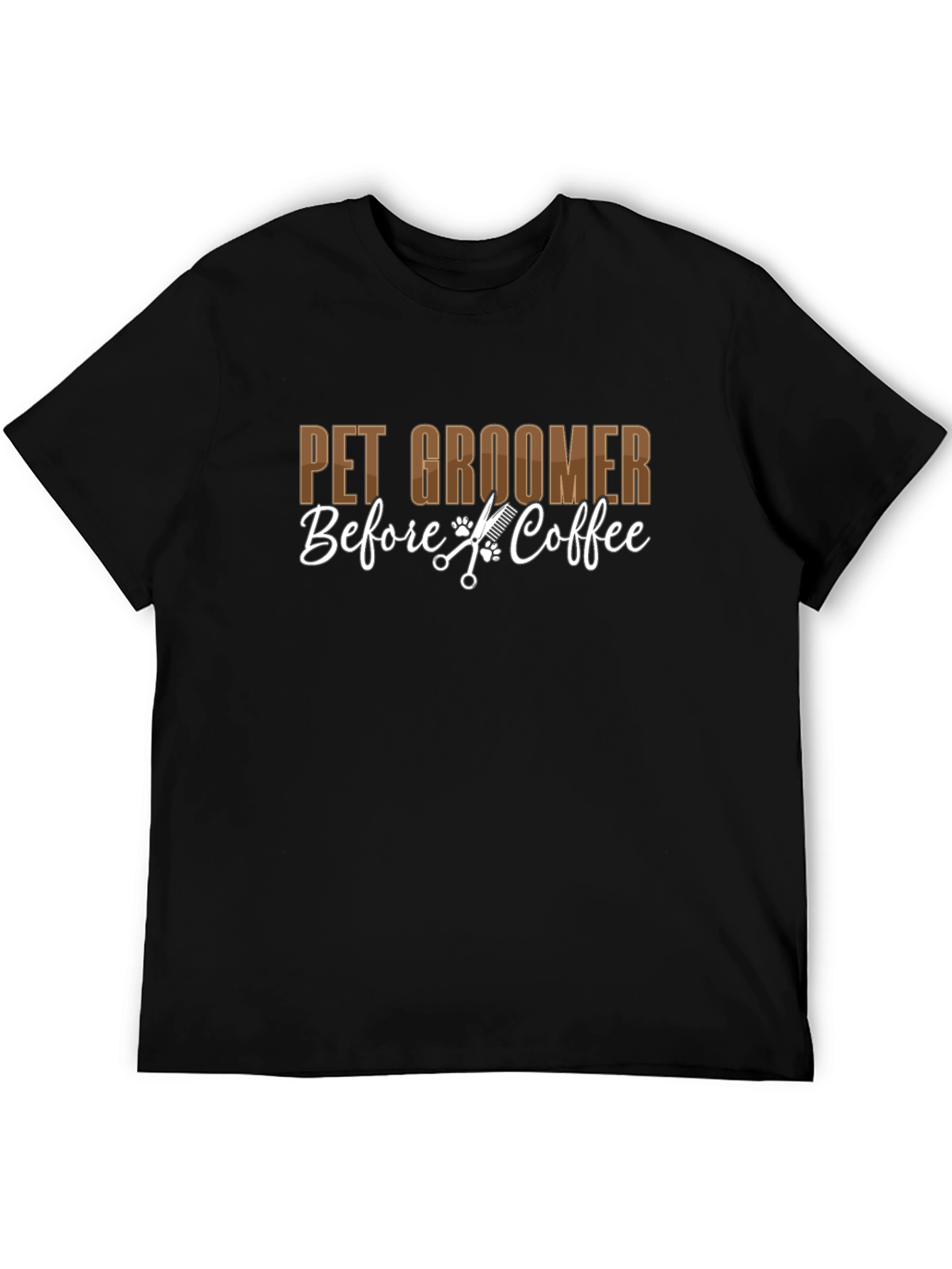 Pet Groomer T-Shirt - Before Coffee!