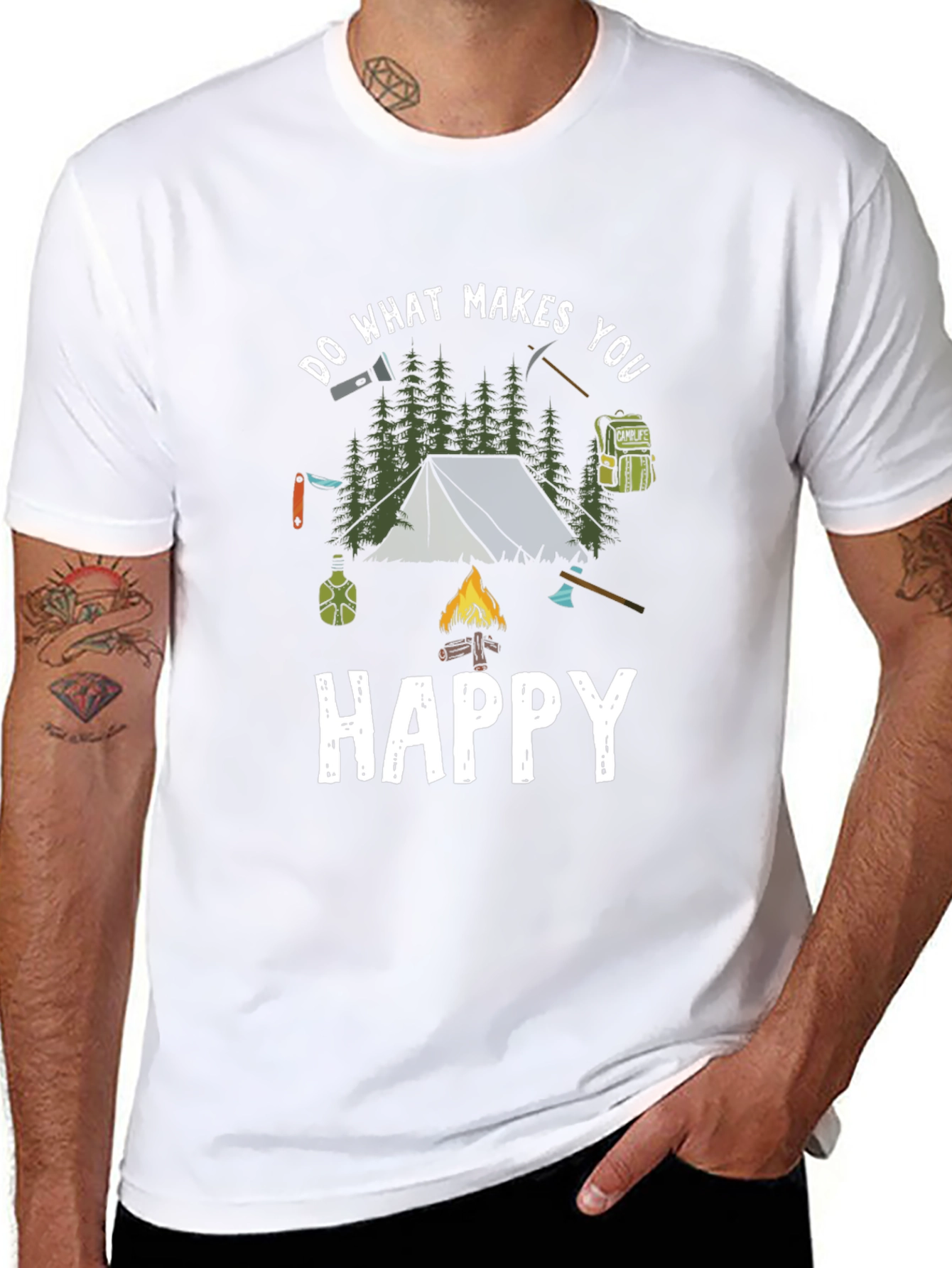 Camping Adventure T-Shirt: Do What Makes You Happy