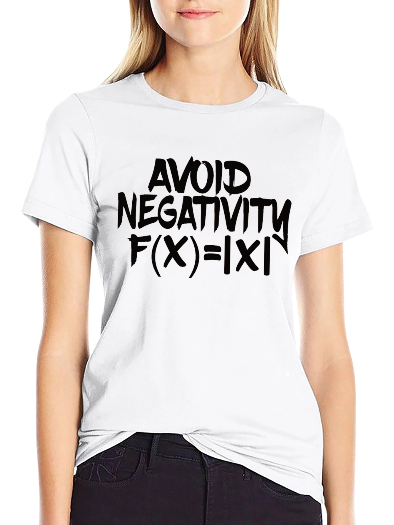 Avoid Negativity T-Shirt - Absolute Value Math Fun