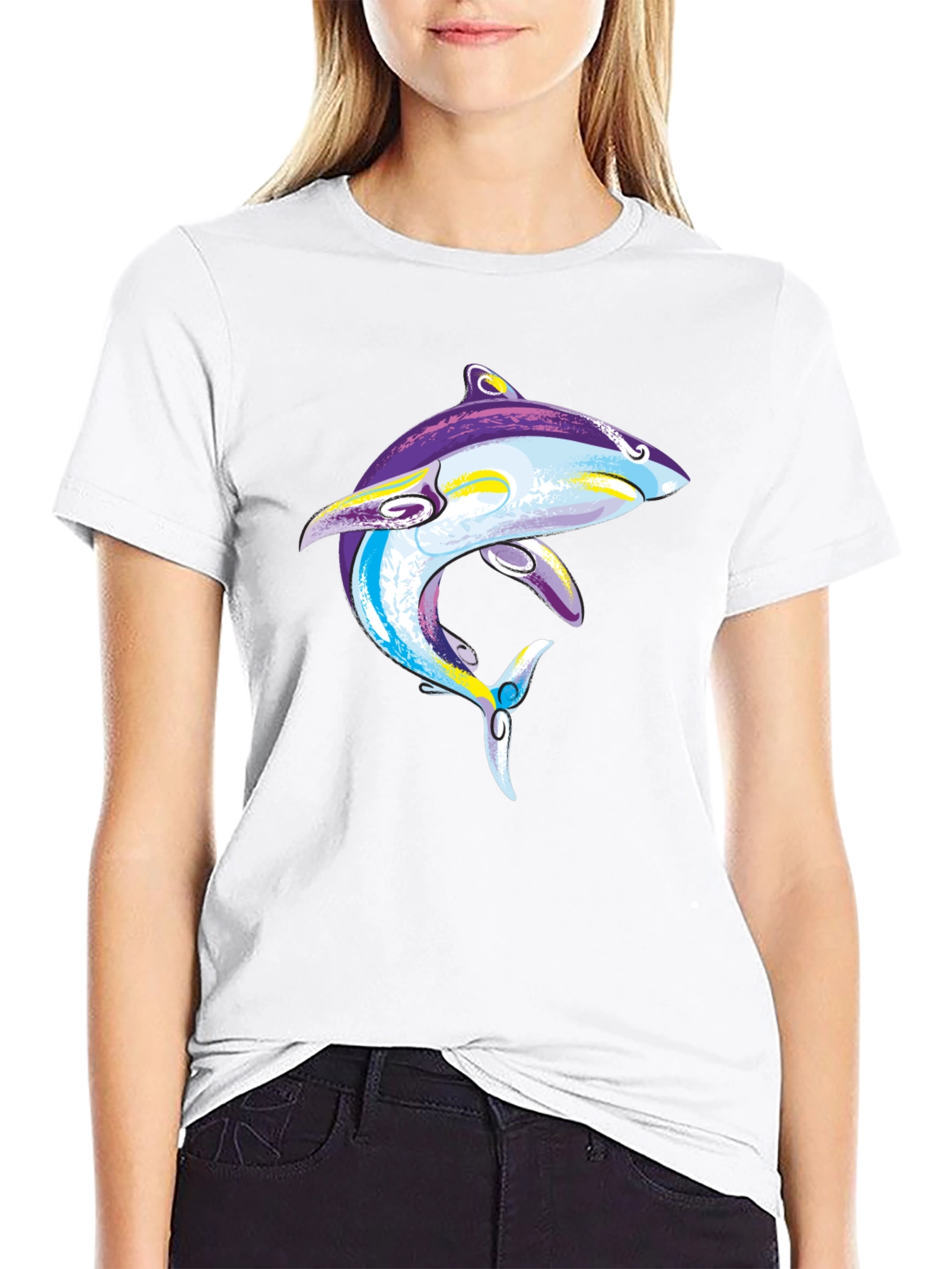 Cool Shark Graphic T-Shirt