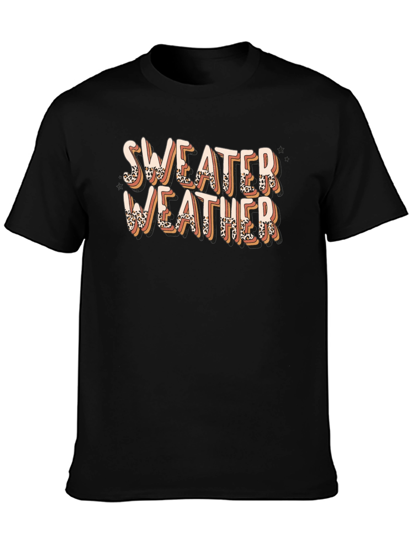 Sweater Weather Leopard Print T-Shirt