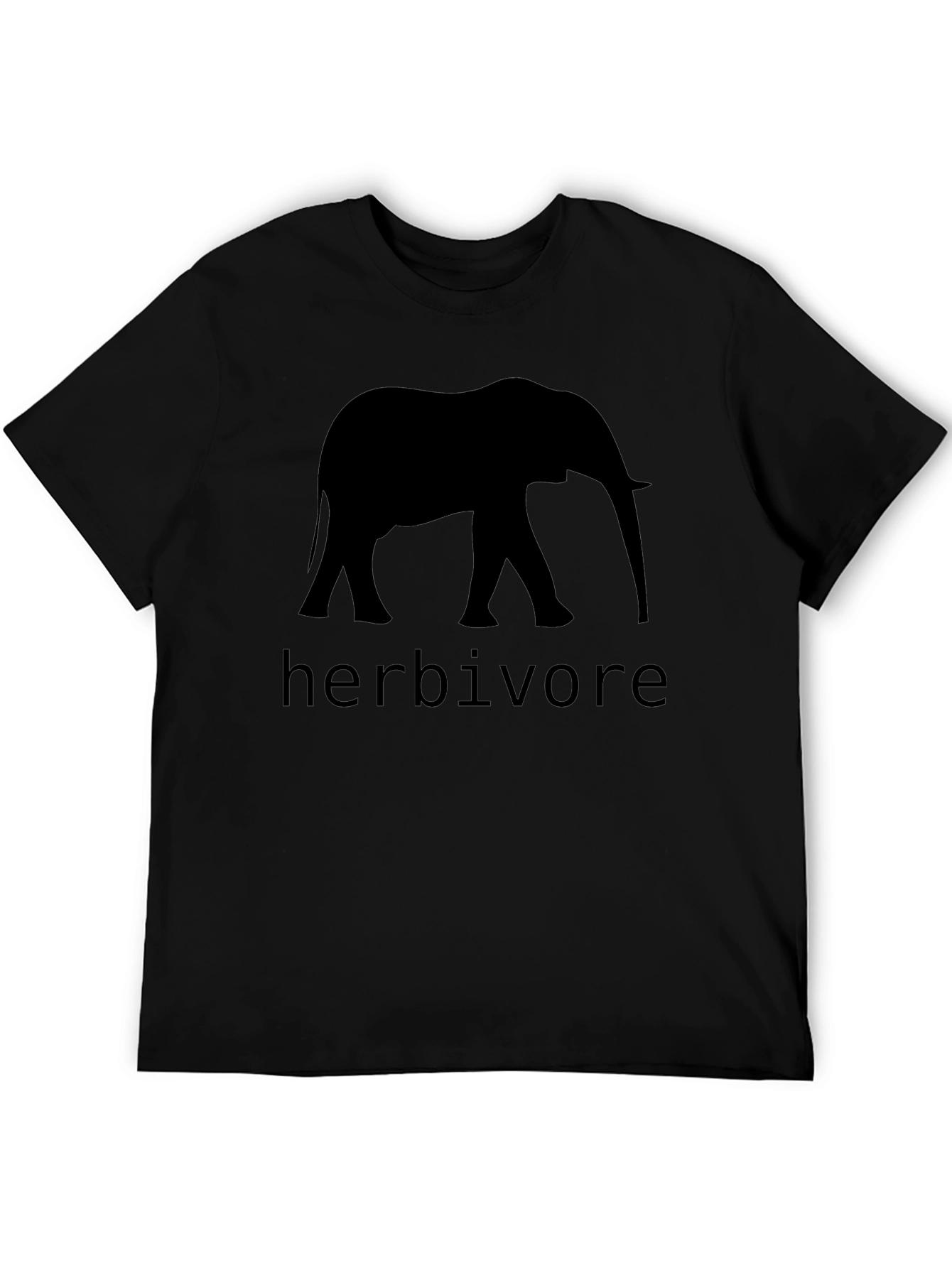 Herbivore Elephant Graphic Black T-Shirt