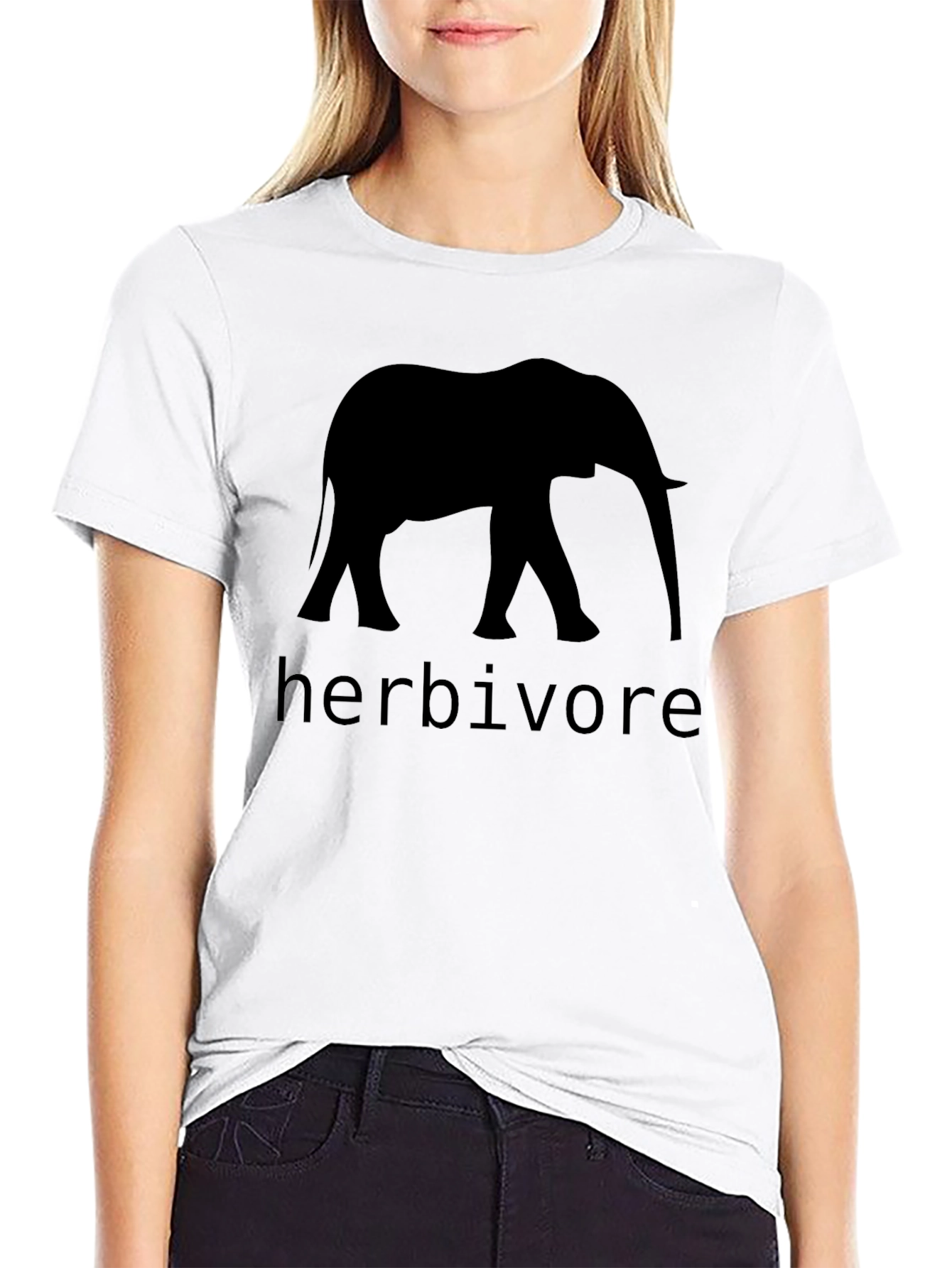 Herbivore Elephant Graphic Black T-Shirt