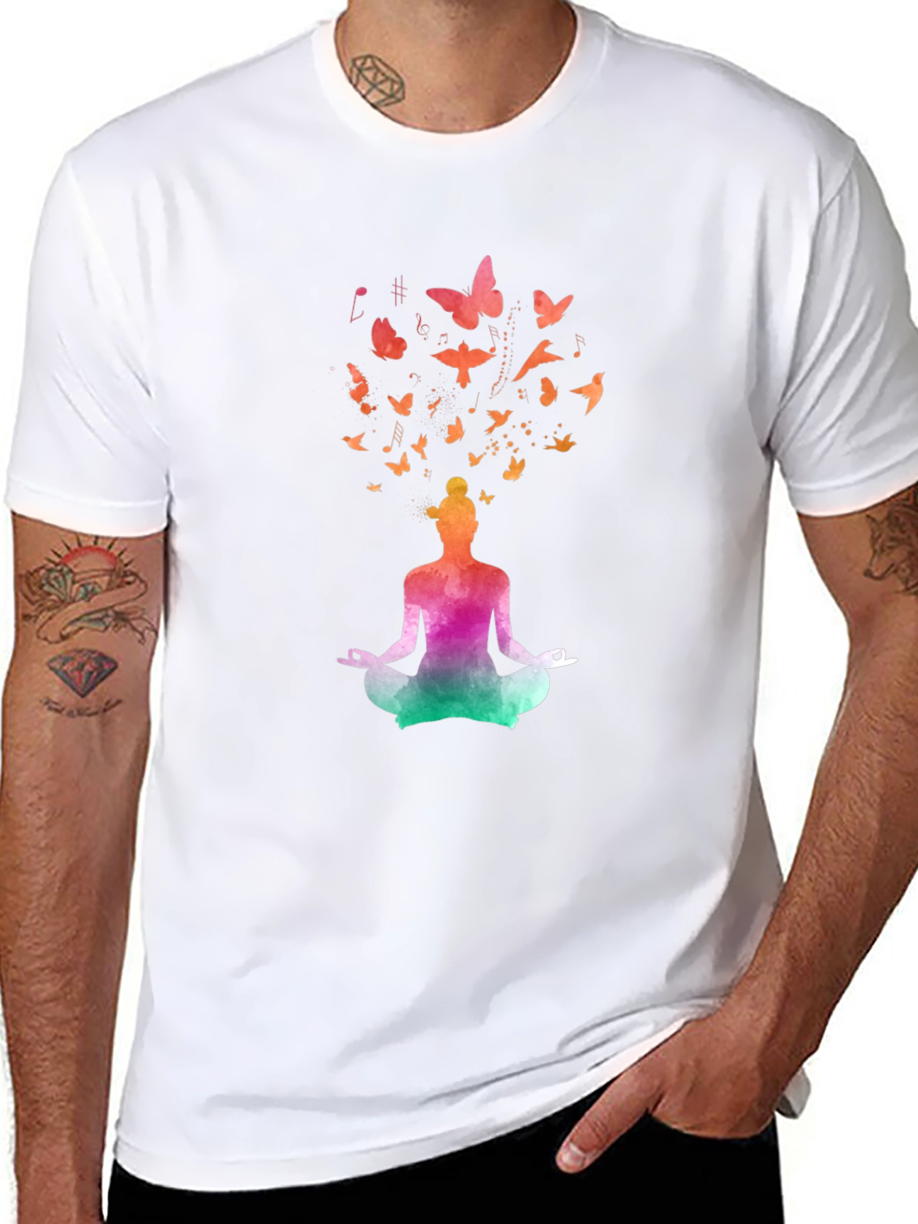 Meditative Butterfly Mind Graphic Tee