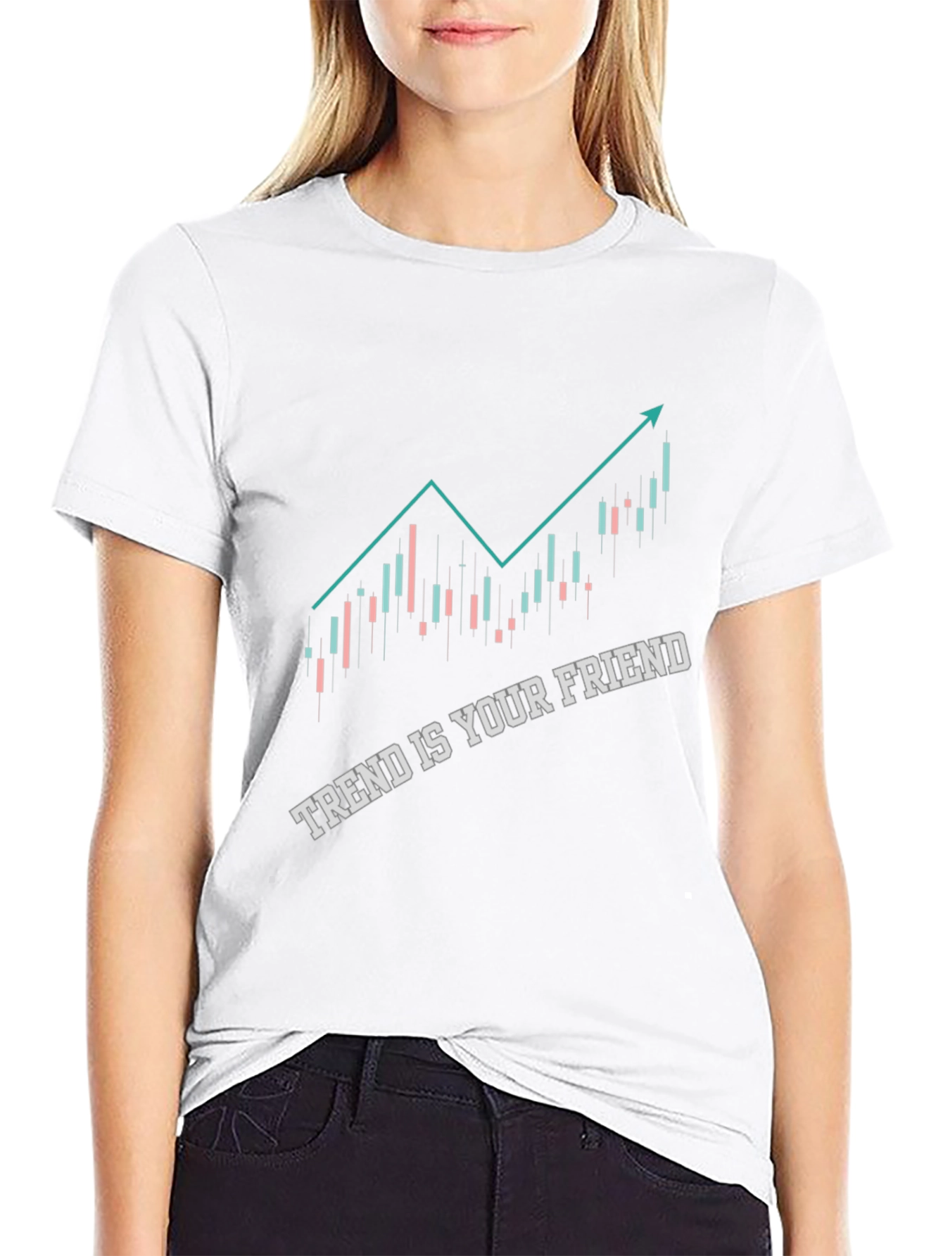 Trend is Your Friend Black Graphic Tee