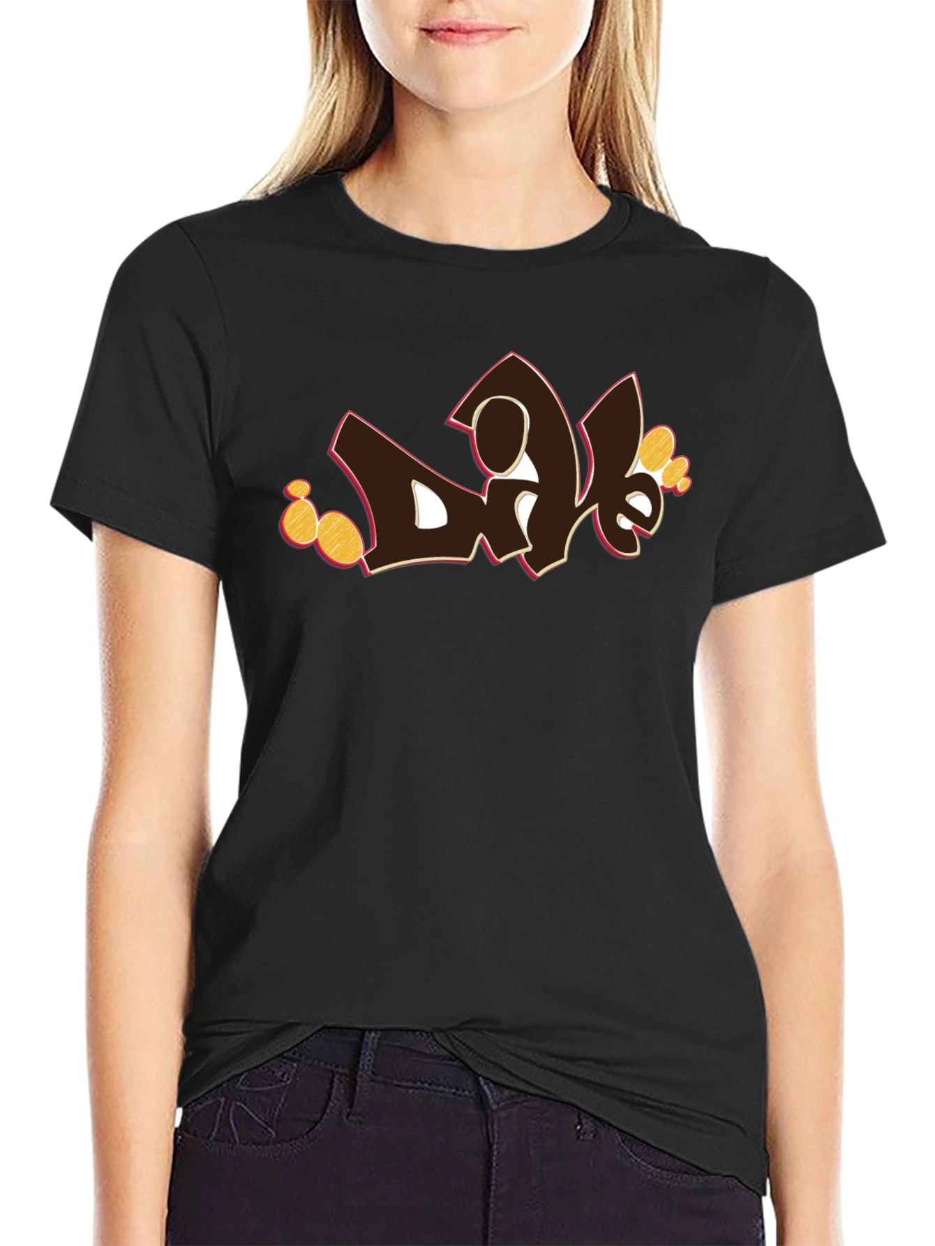 Graffiti Style Graphic Print Tee