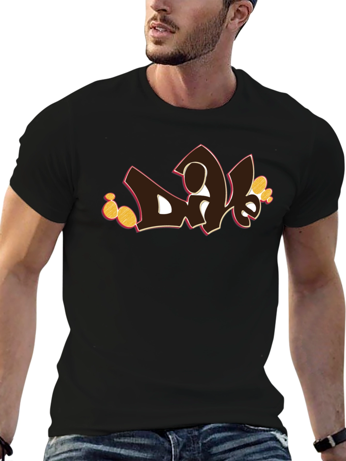 Graffiti Style Graphic Print Tee