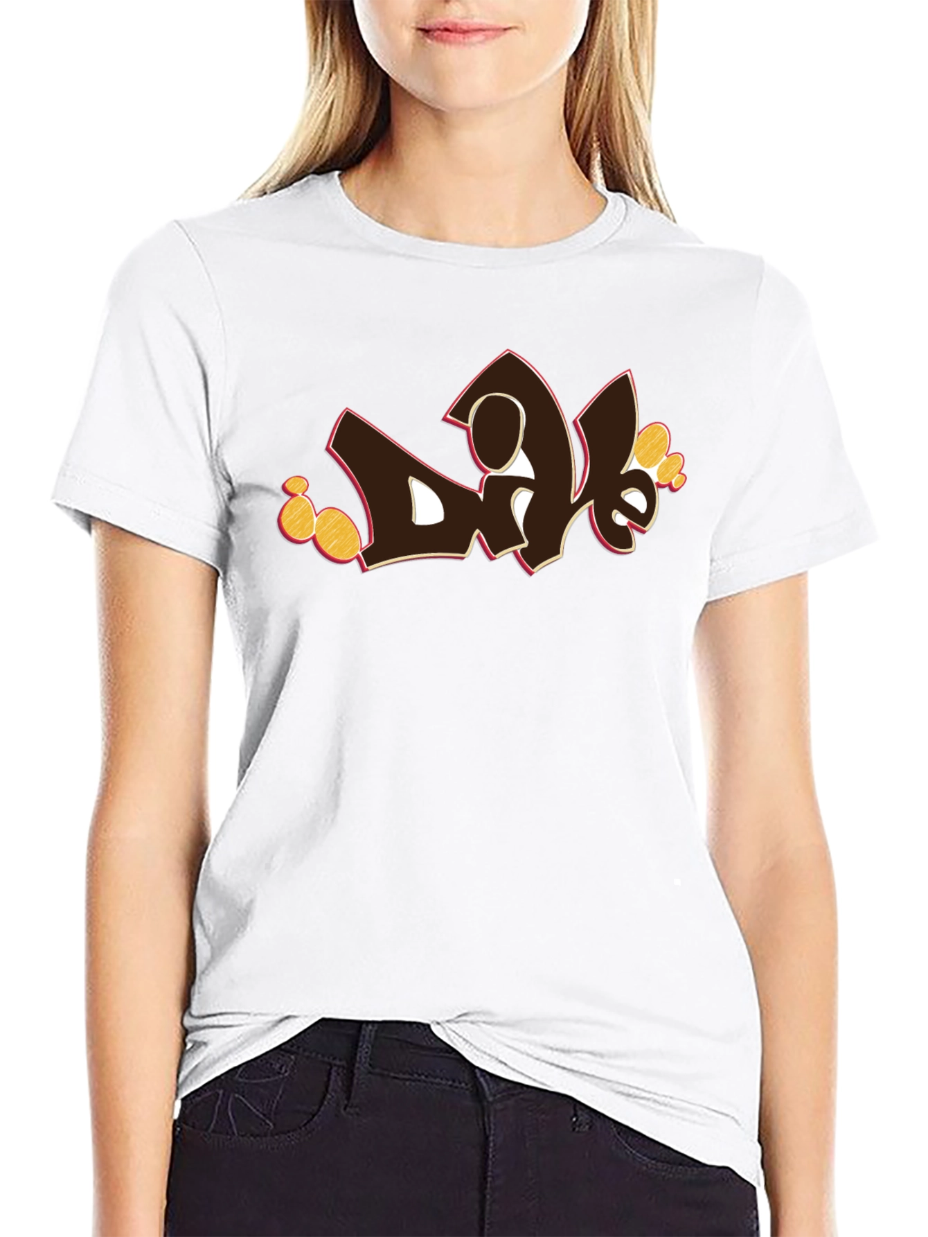 Graffiti Style Graphic Print Tee