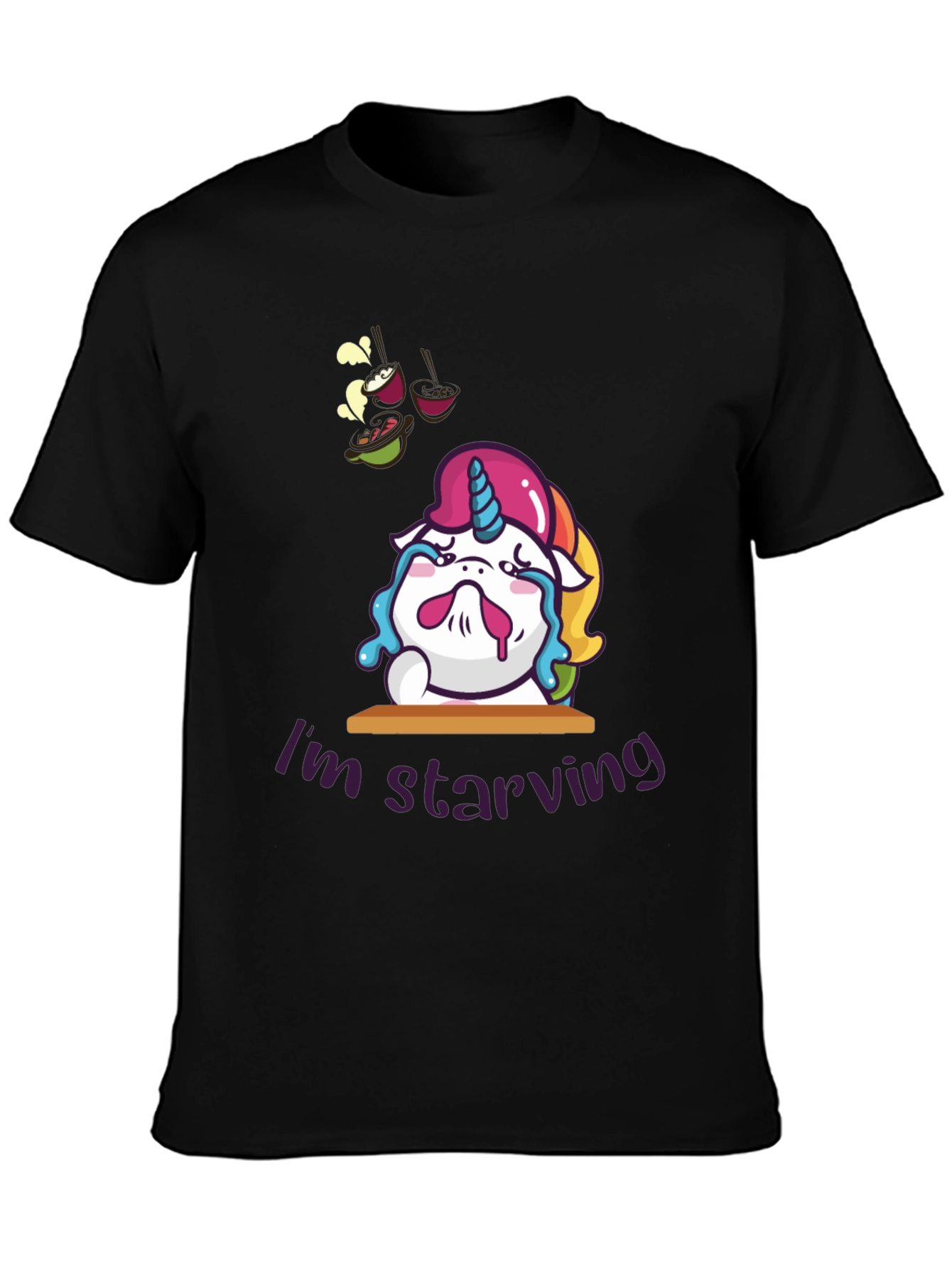 Starving Unicorn Graphic T-Shirt