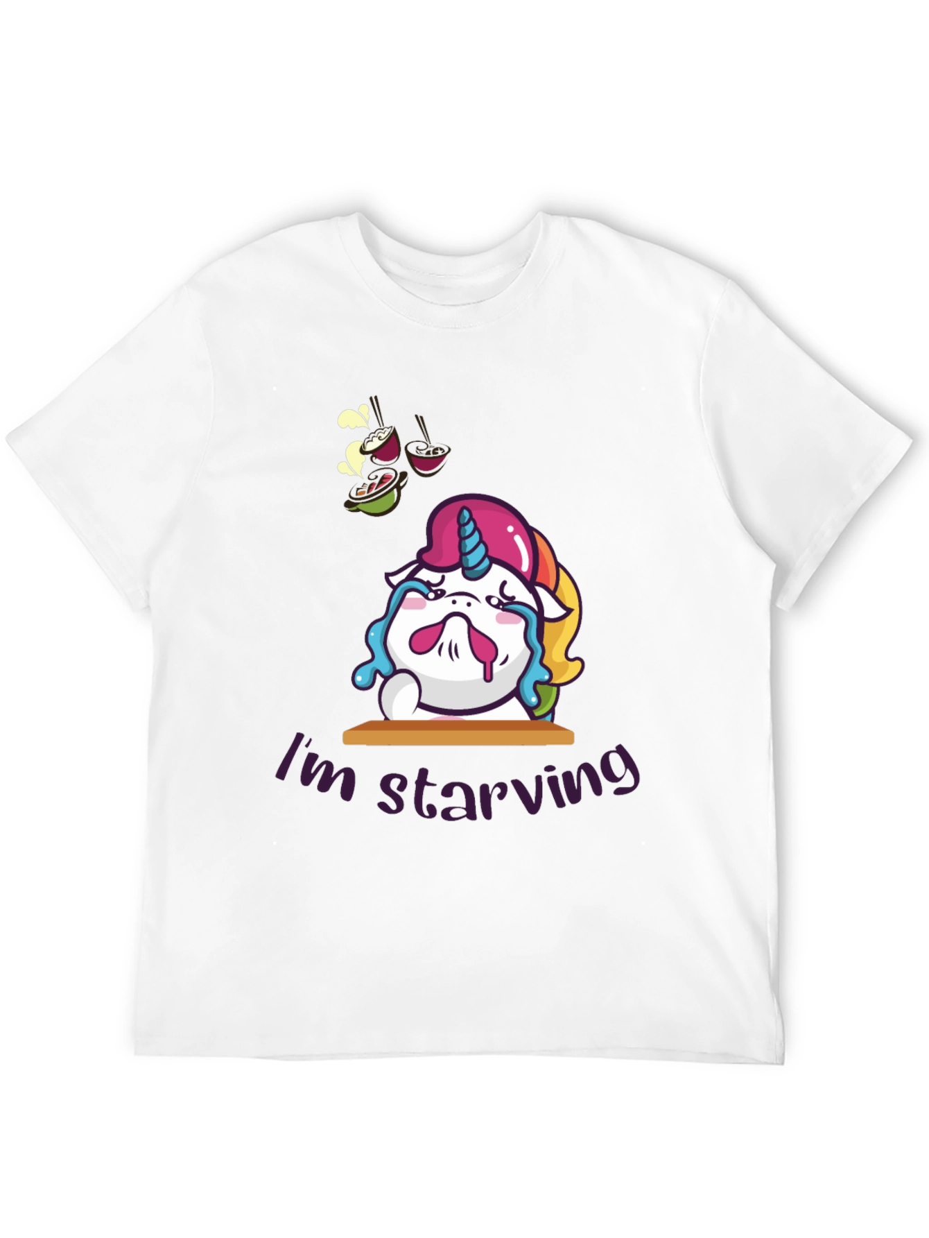 Starving Unicorn Graphic T-Shirt
