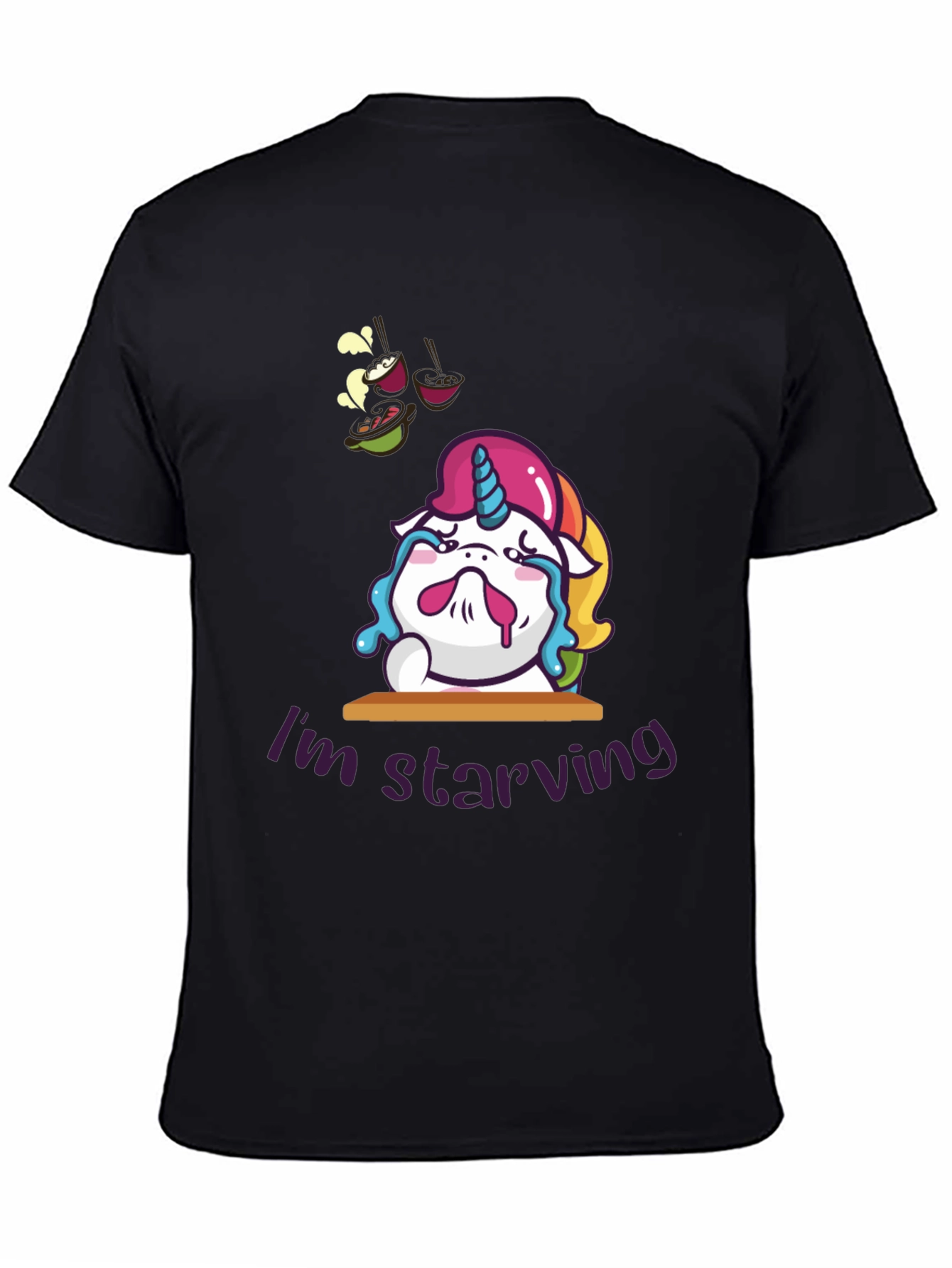 Starving Unicorn Graphic T-Shirt