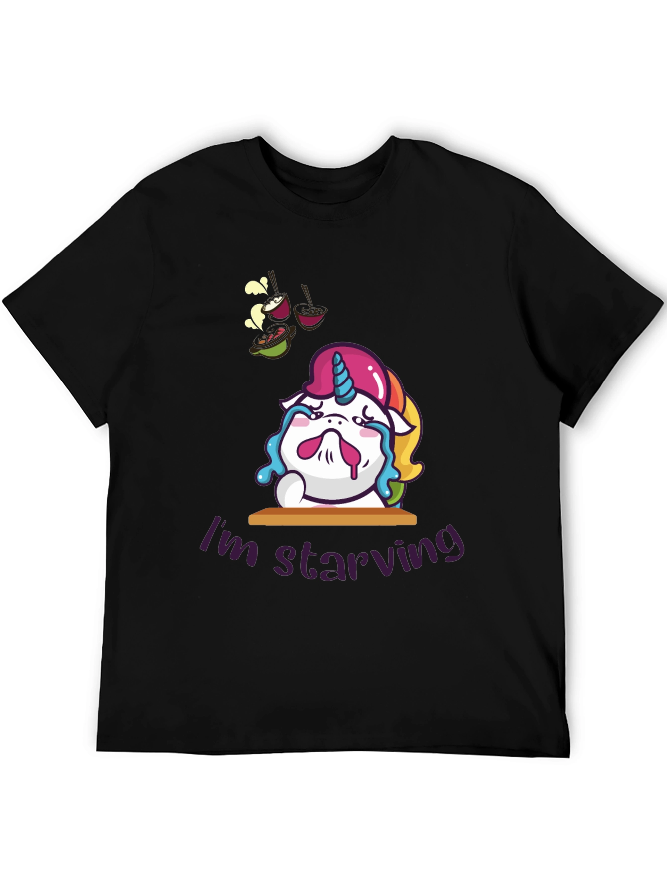 Starving Unicorn Graphic T-Shirt