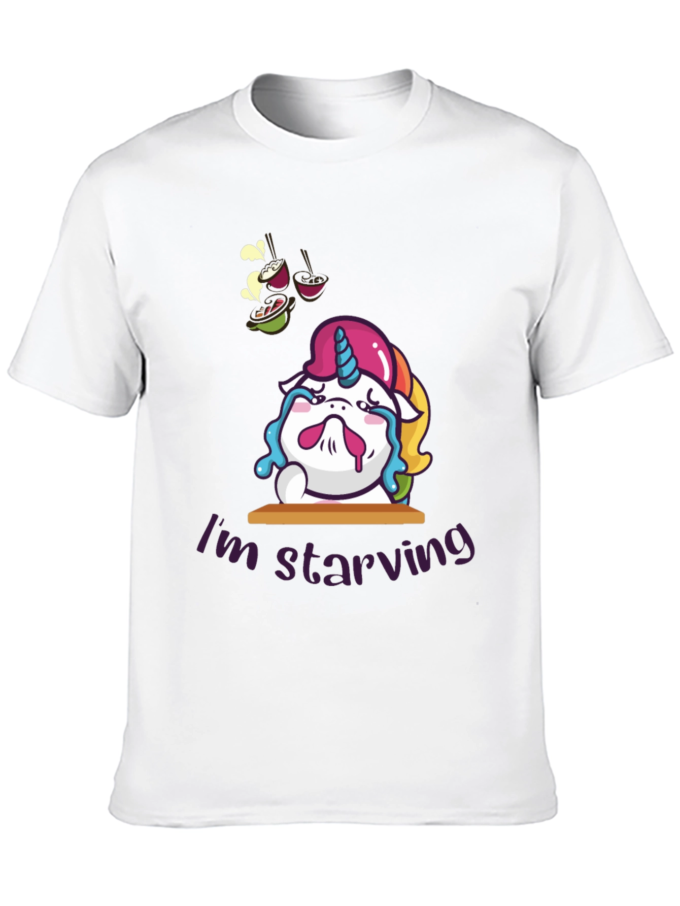 Starving Unicorn Graphic T-Shirt