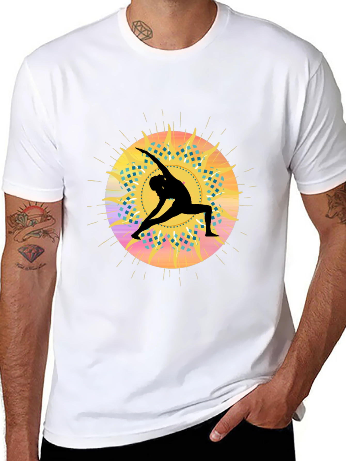 Yoga Silhouette Graphic T-Shirt