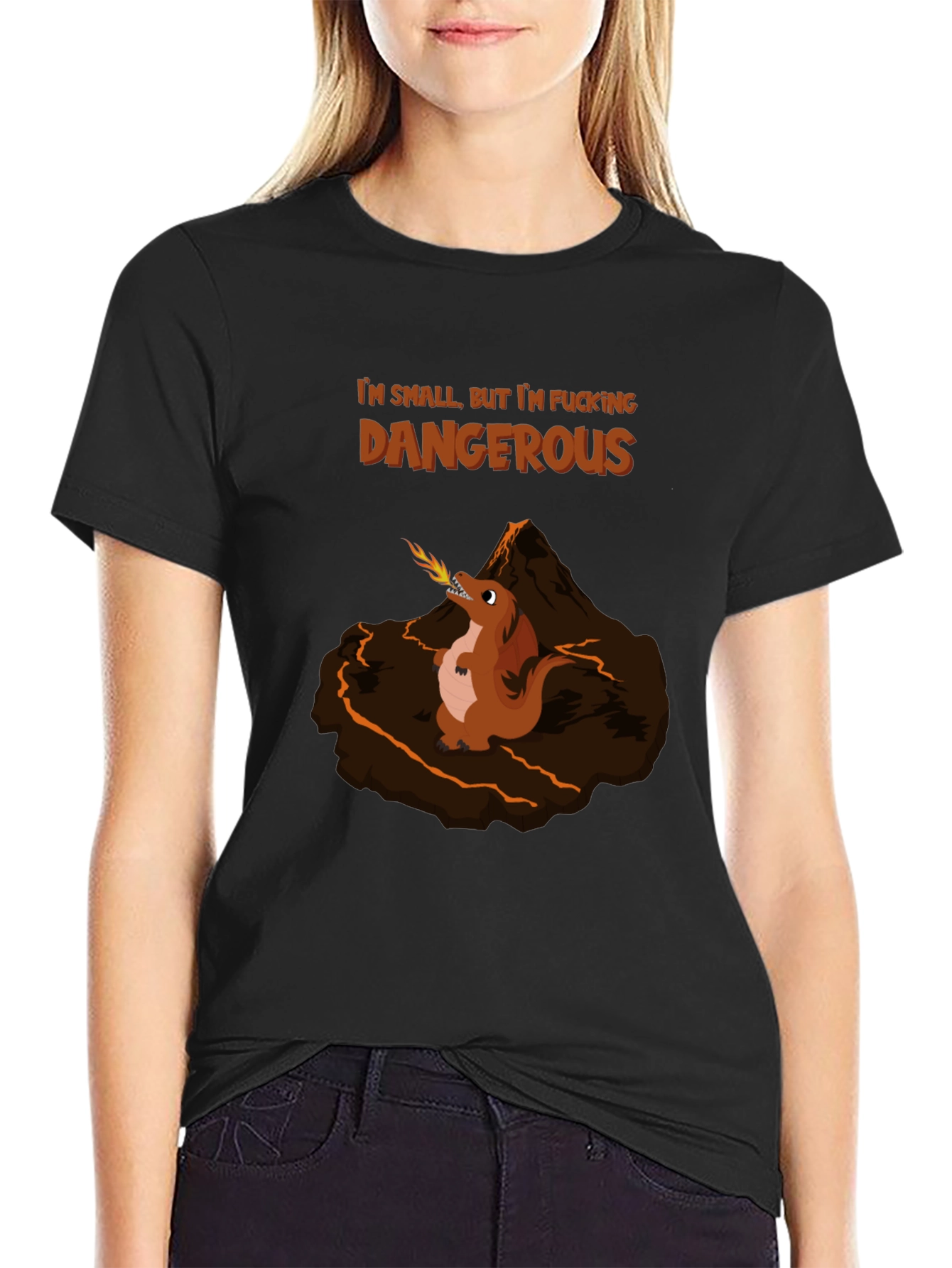 Small But Dangerous Funny Graphic Tee