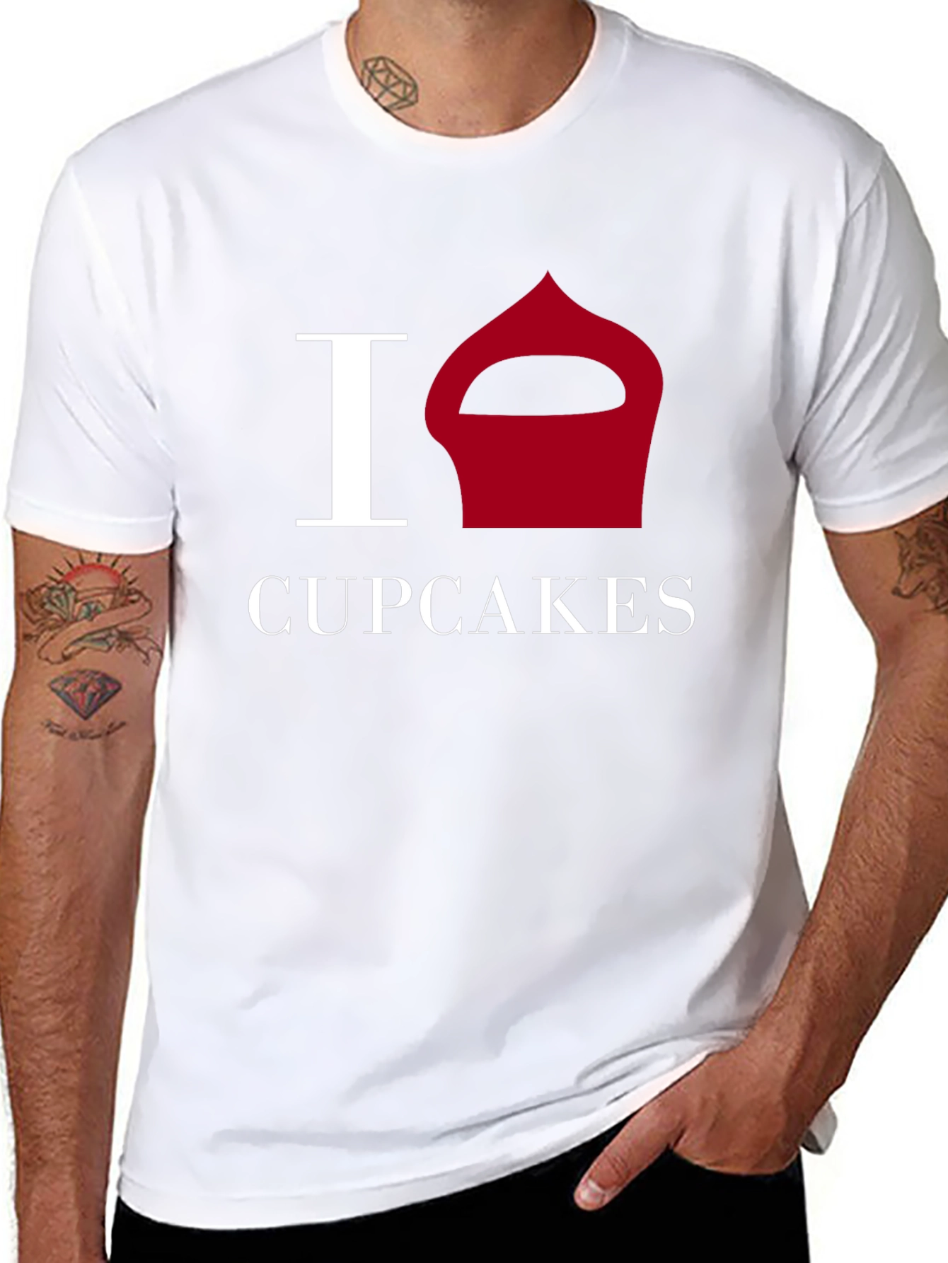 I Love Cupcakes Graphic T-Shirt